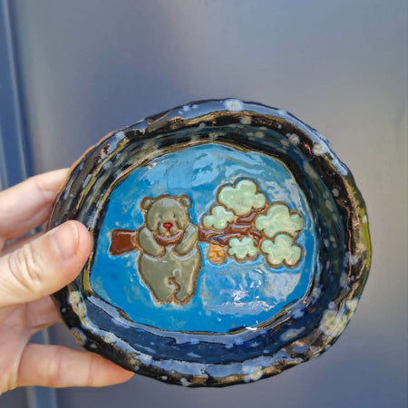Dark Colour Bear Trinket Dish