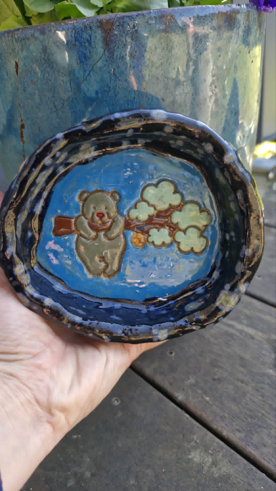 Dark Colour Bear Trinket Dish