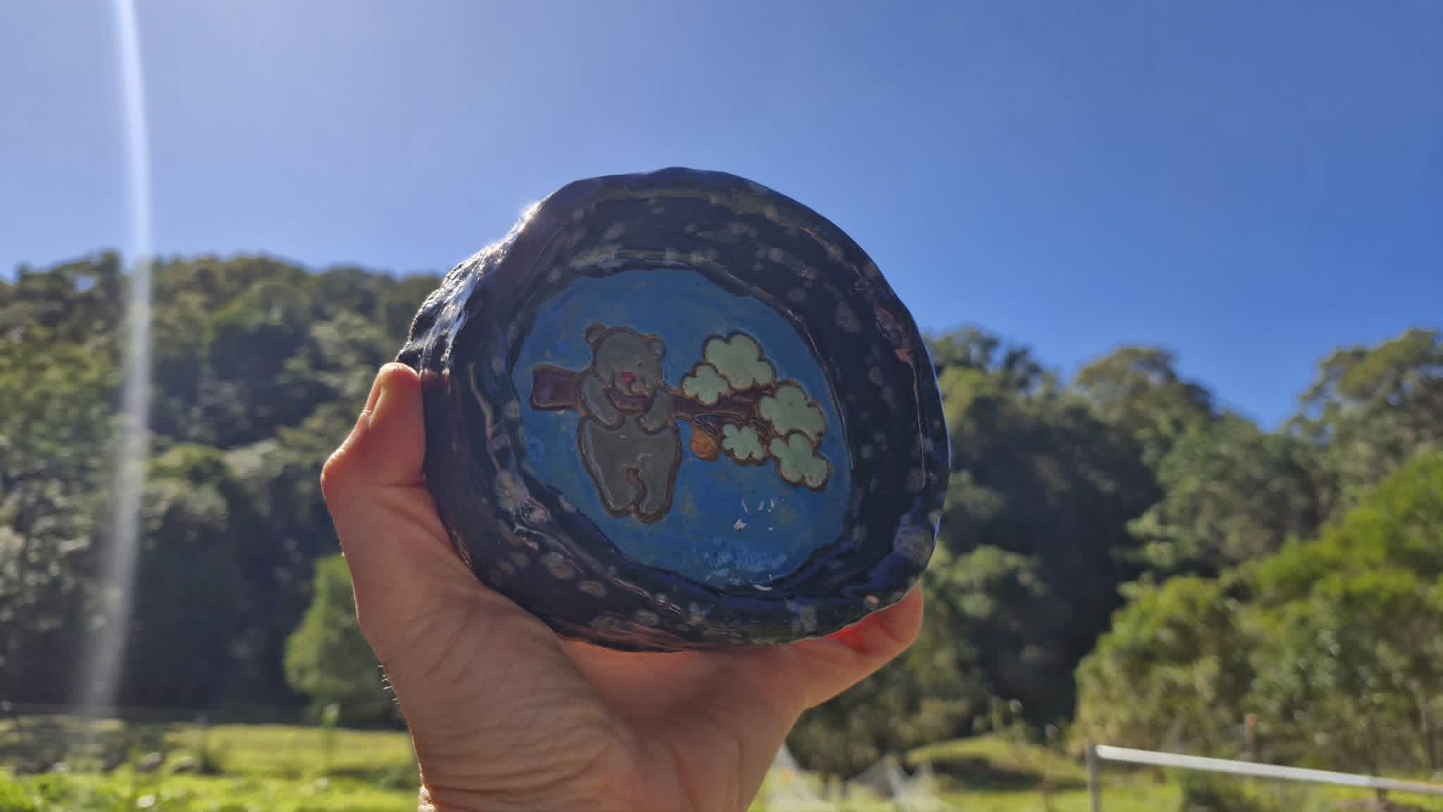 Dark Colour Bear Trinket Dish