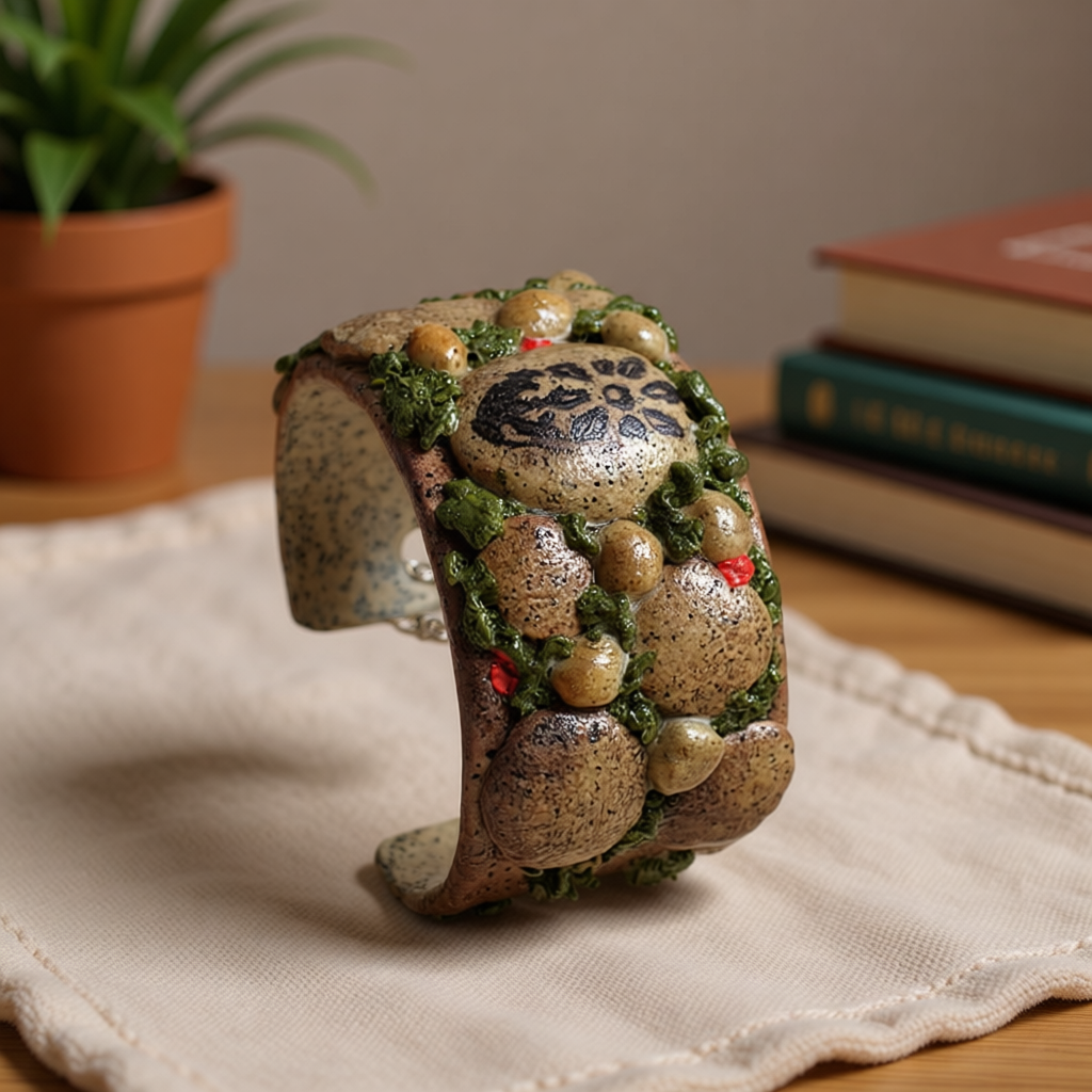 Hand Sculpted Polymer Clay Cuff Bracelets