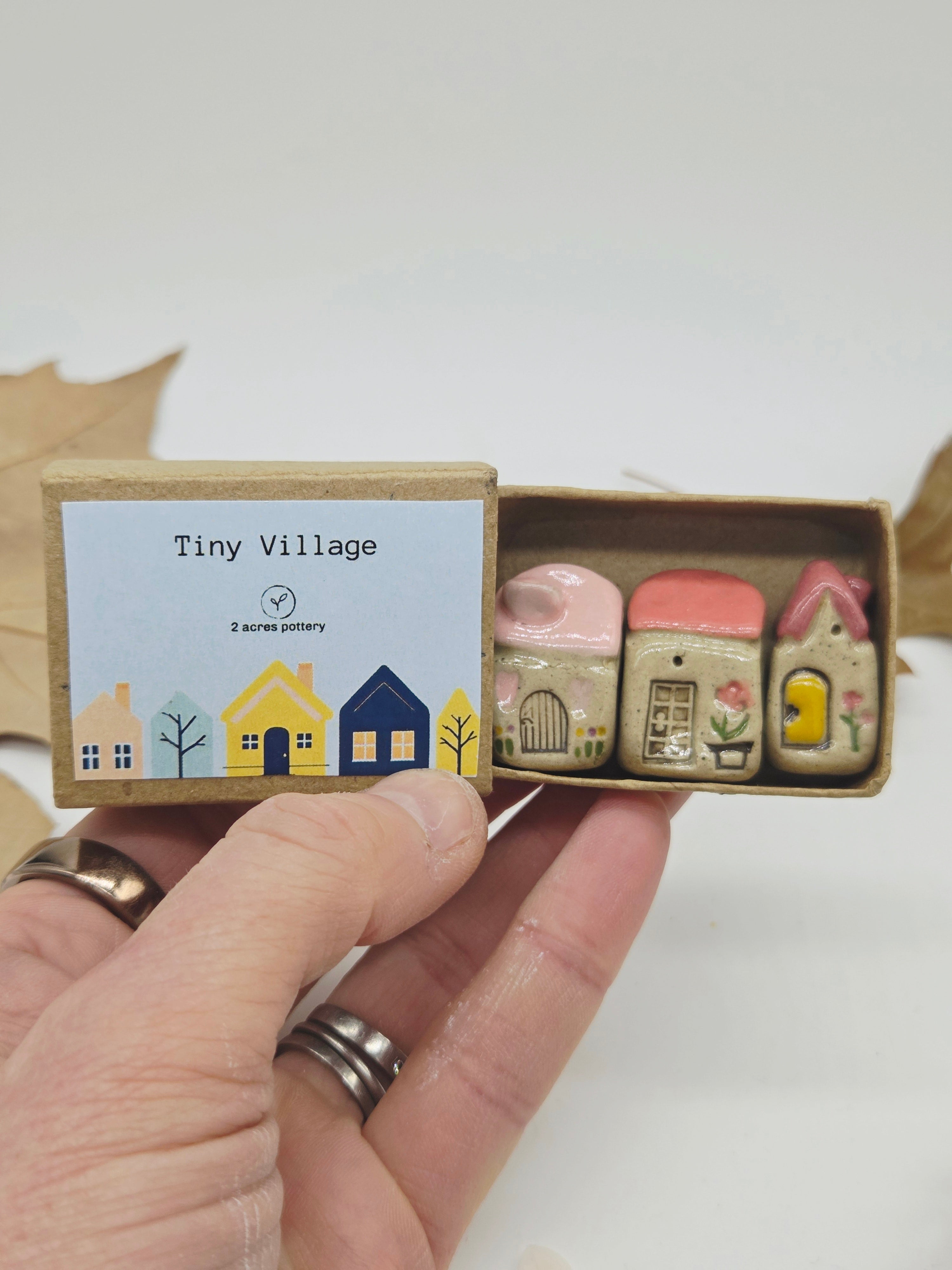 Tiny Ceramic Village - Candyfloss Crescent