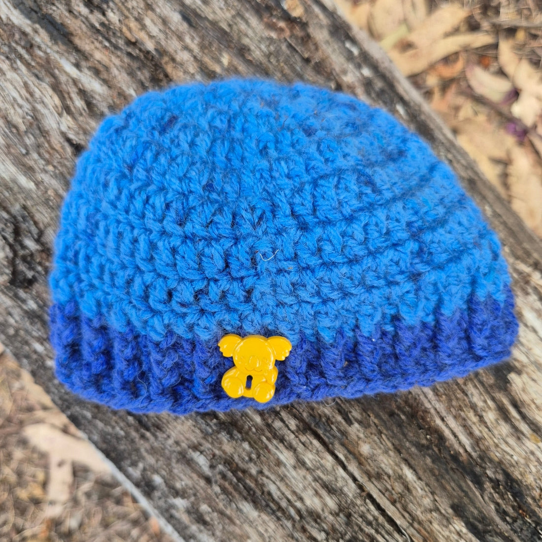Two Toned Blue Child Beanie