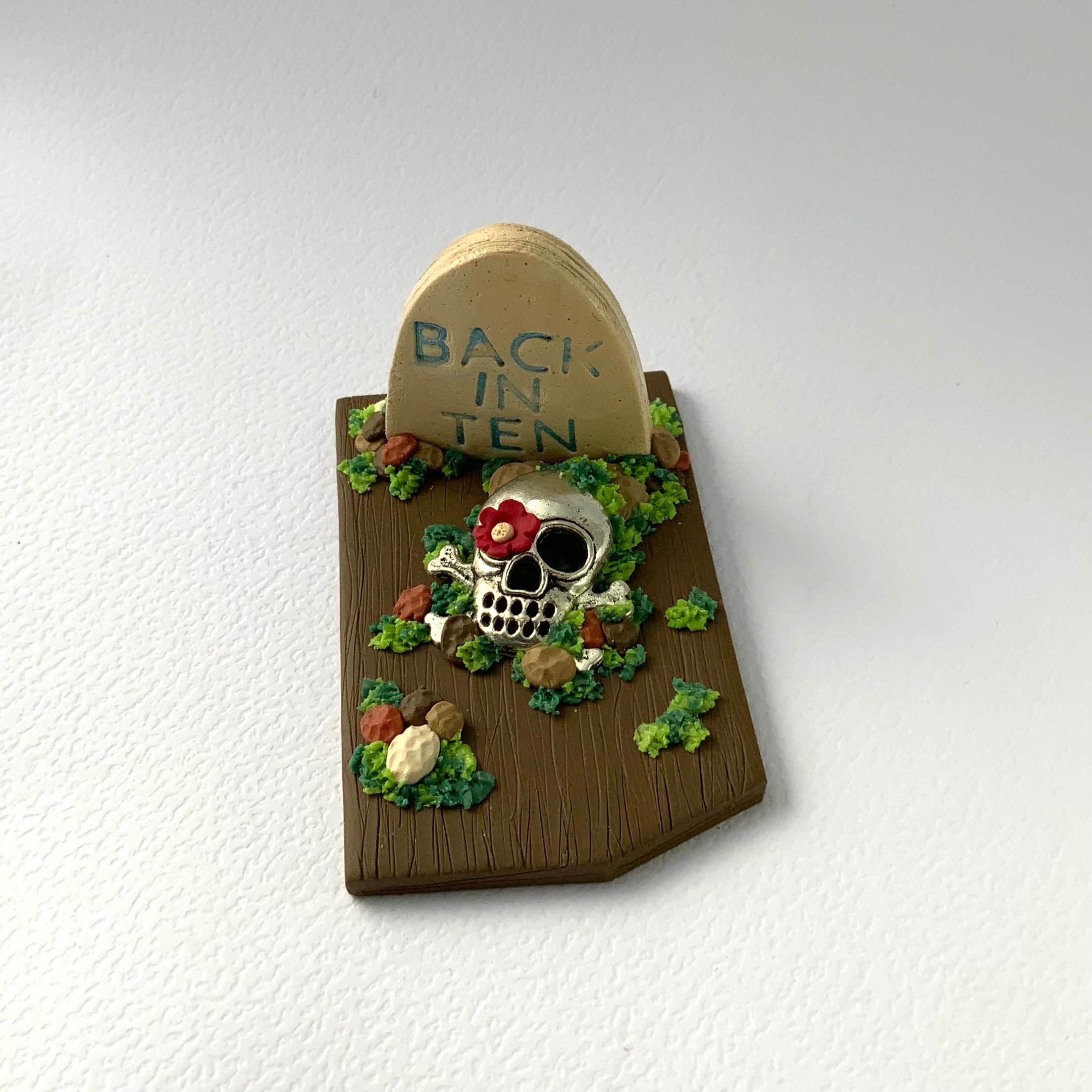 DEAD CUTE – Miniature Gothic Graveyard Scene | Handmade Polymer Clay Art | Choose Your Resting Place