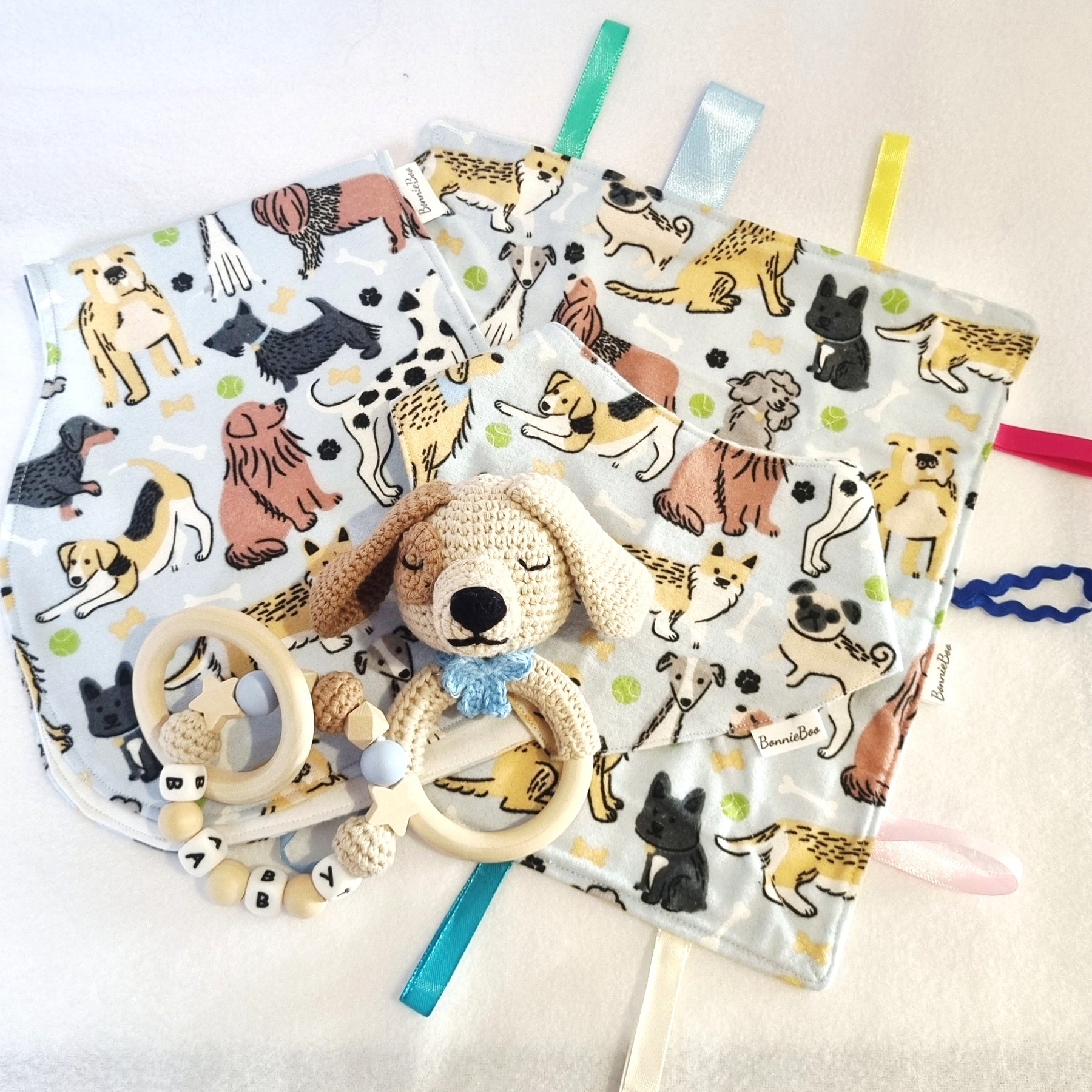 Baby Shower Gift Set | Puppy Themed | various styles| Handcrafted - BB02