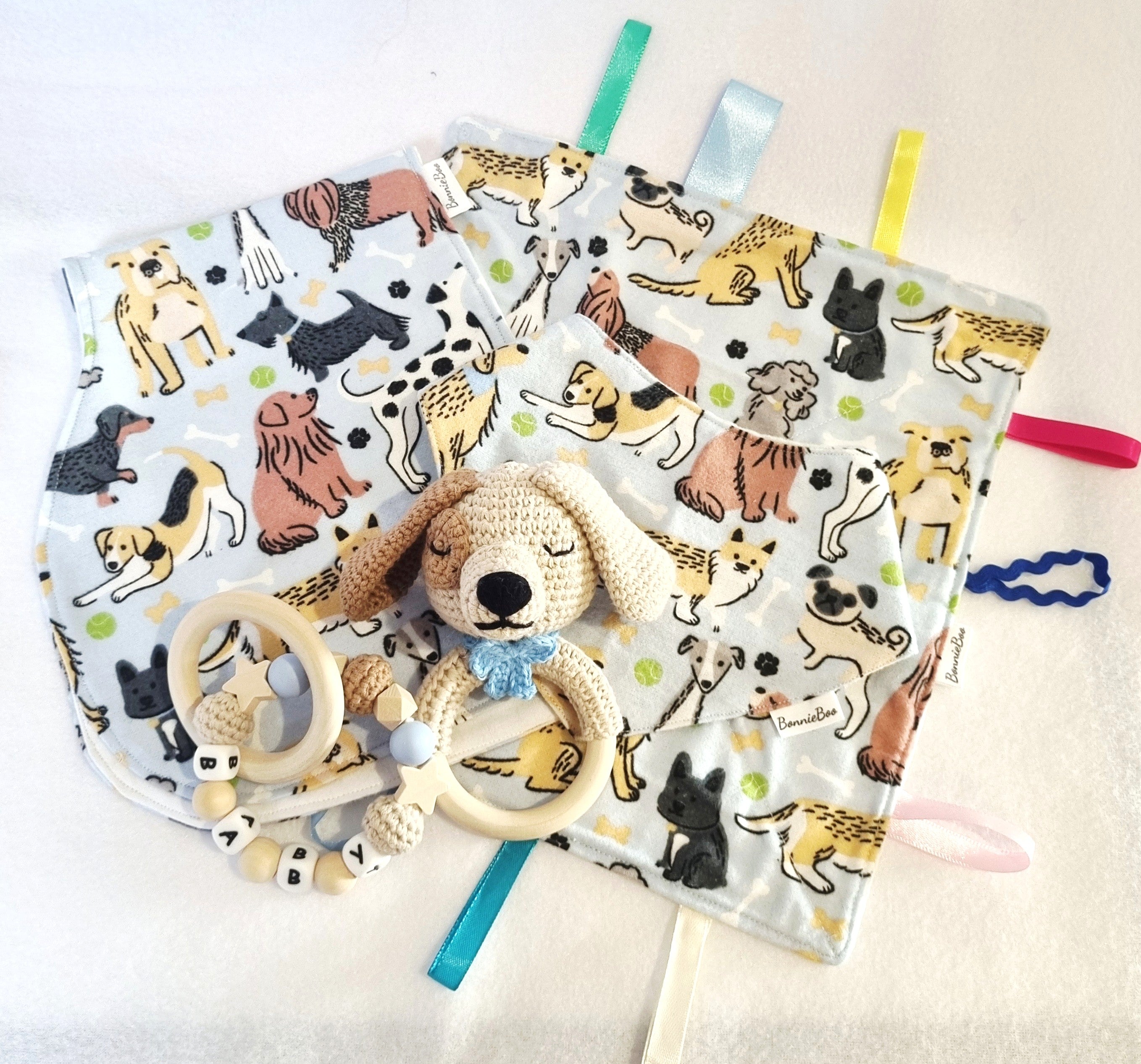 Baby Shower Gift Set | Puppy Themed | various styles| Handcrafted - BB02