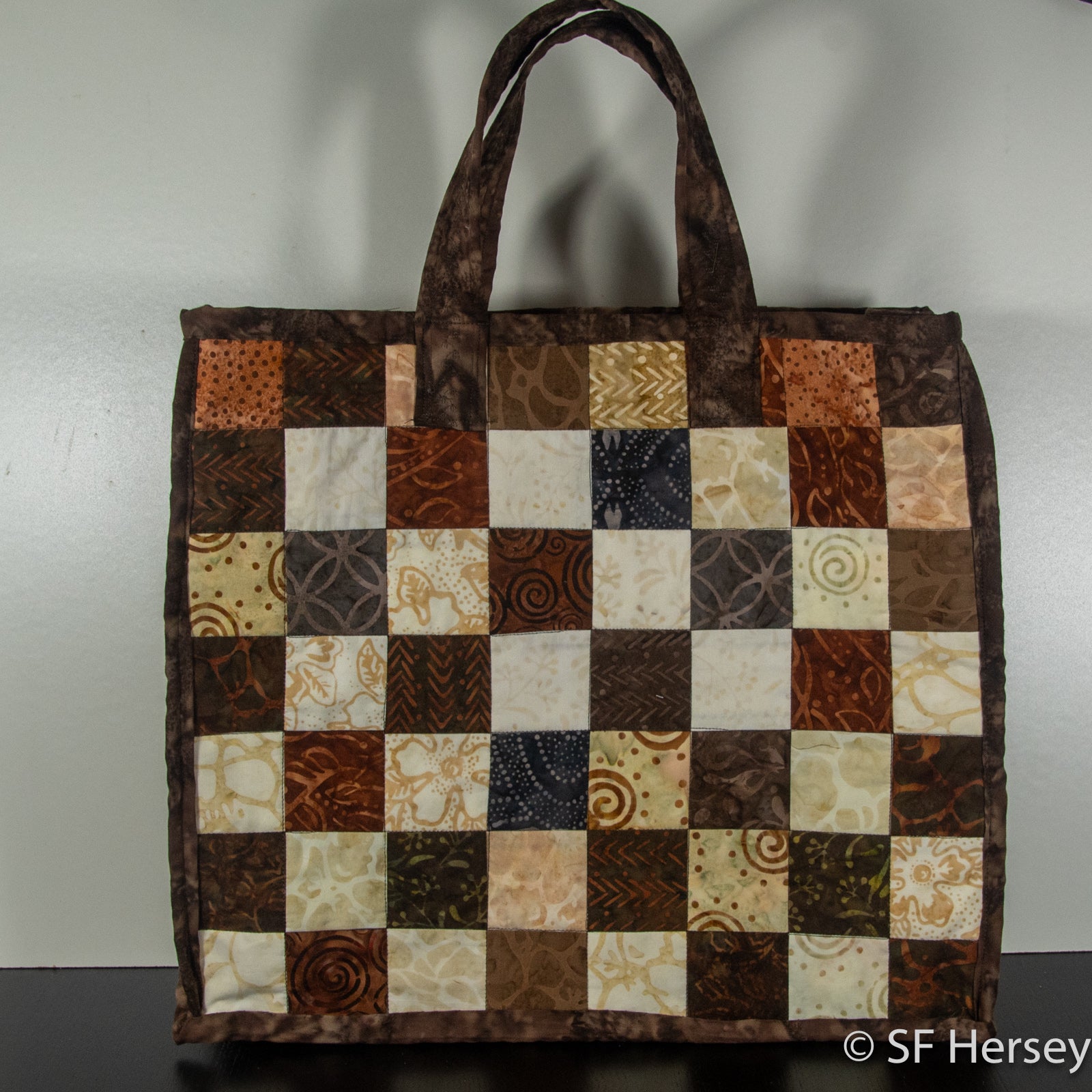 Batik Squares Shopping Bag