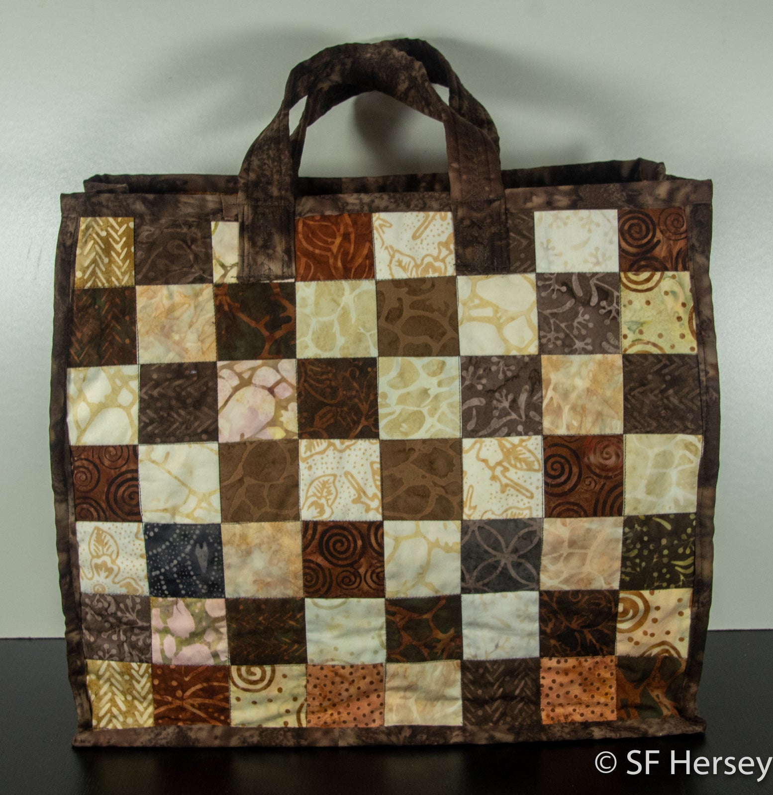 Batik Squares Shopping Bag