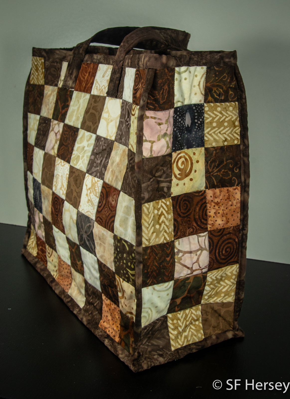 Batik Squares Shopping Bag