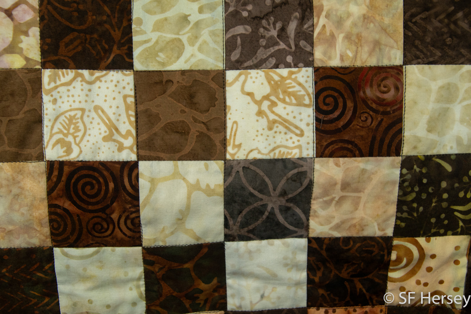 Batik Squares Shopping Bag