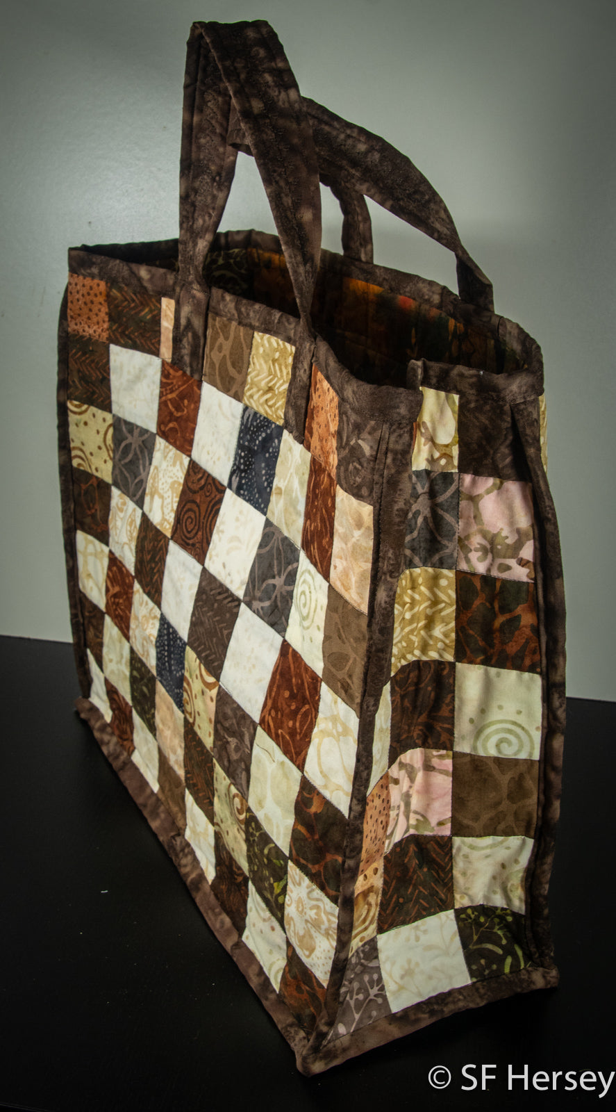 Batik Squares Shopping Bag