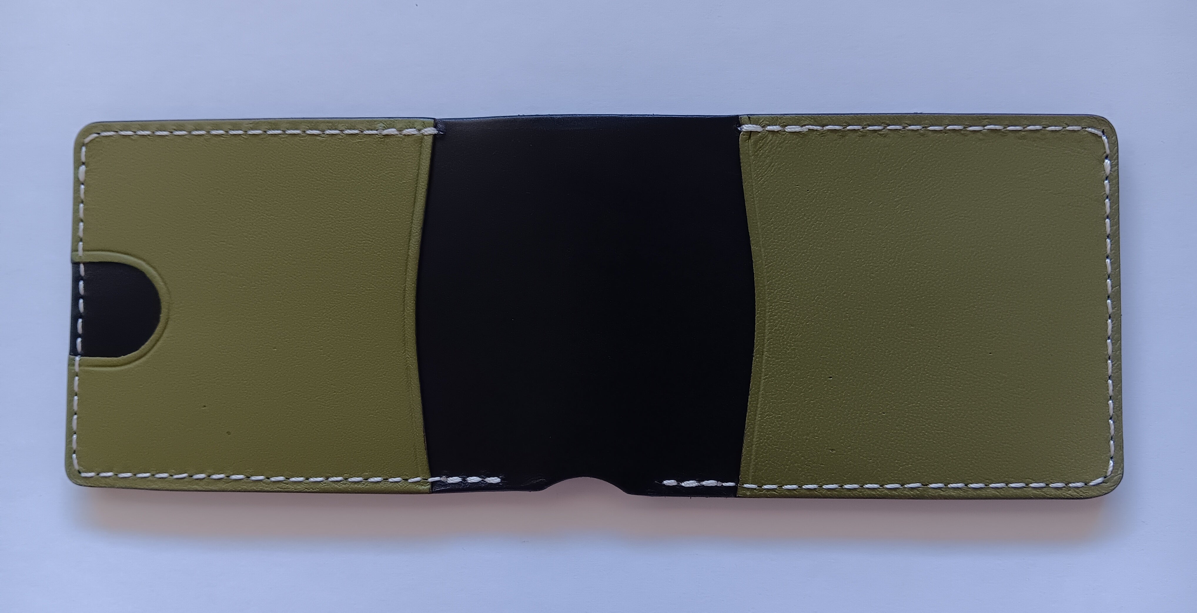 Men's Wallet Cardholder - White Stitching