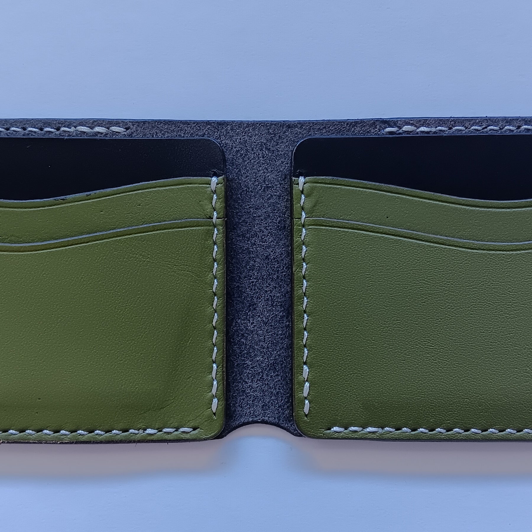 Men's Wallet Cardholder - White Stitching