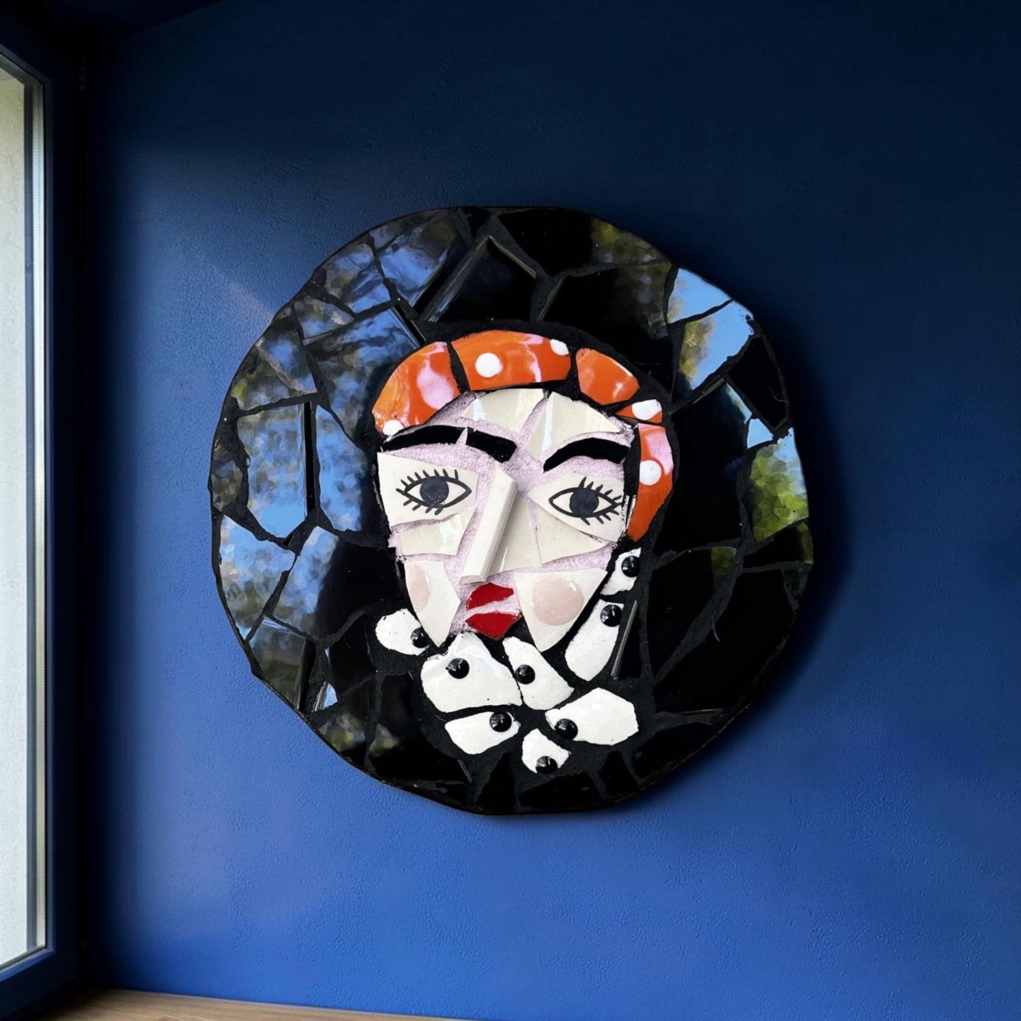 Mosaic Portrait. Wall hanging.