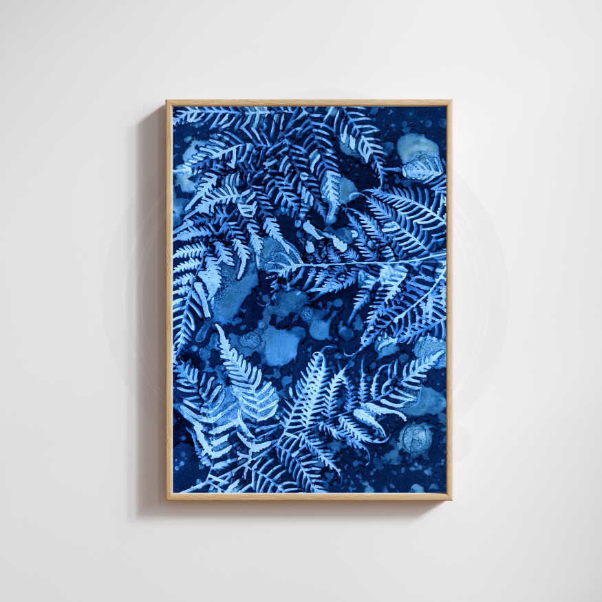 Prehistoric Forest Fern Art Print, Recycled Paper