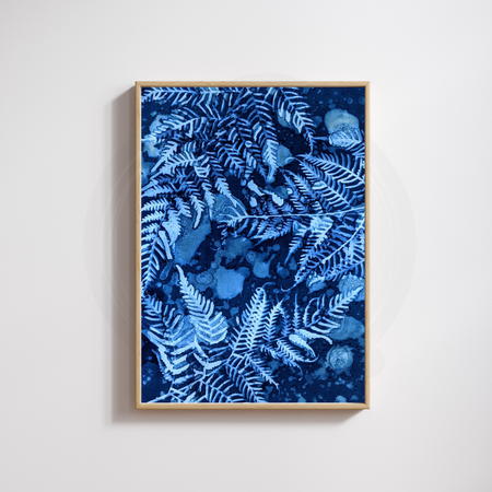 Prehistoric Forest Fern Art Print, Recycled Paper
