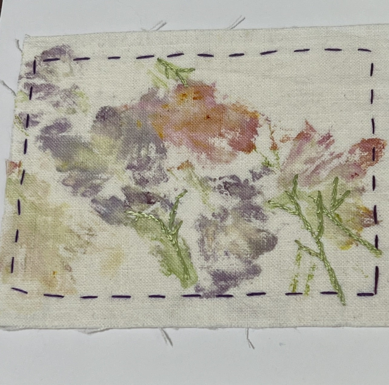 Handmade Abstract Floral Greeting Card