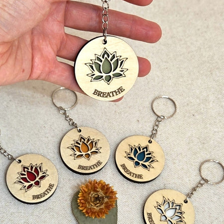 BREATHE - Handcrafted Timber Keyrings