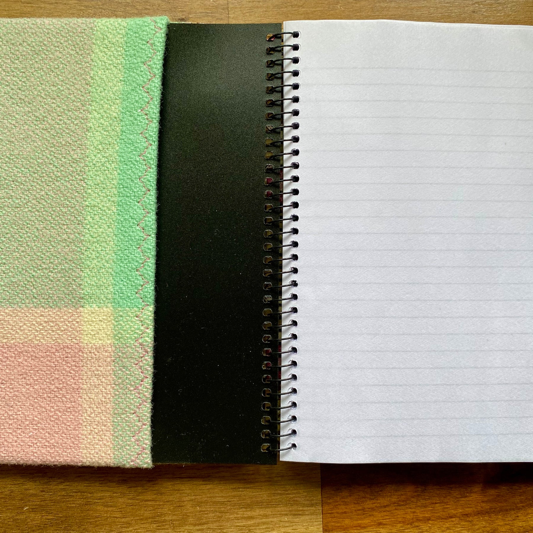 A5 Upcycled Notebook Kombi - Pink/green