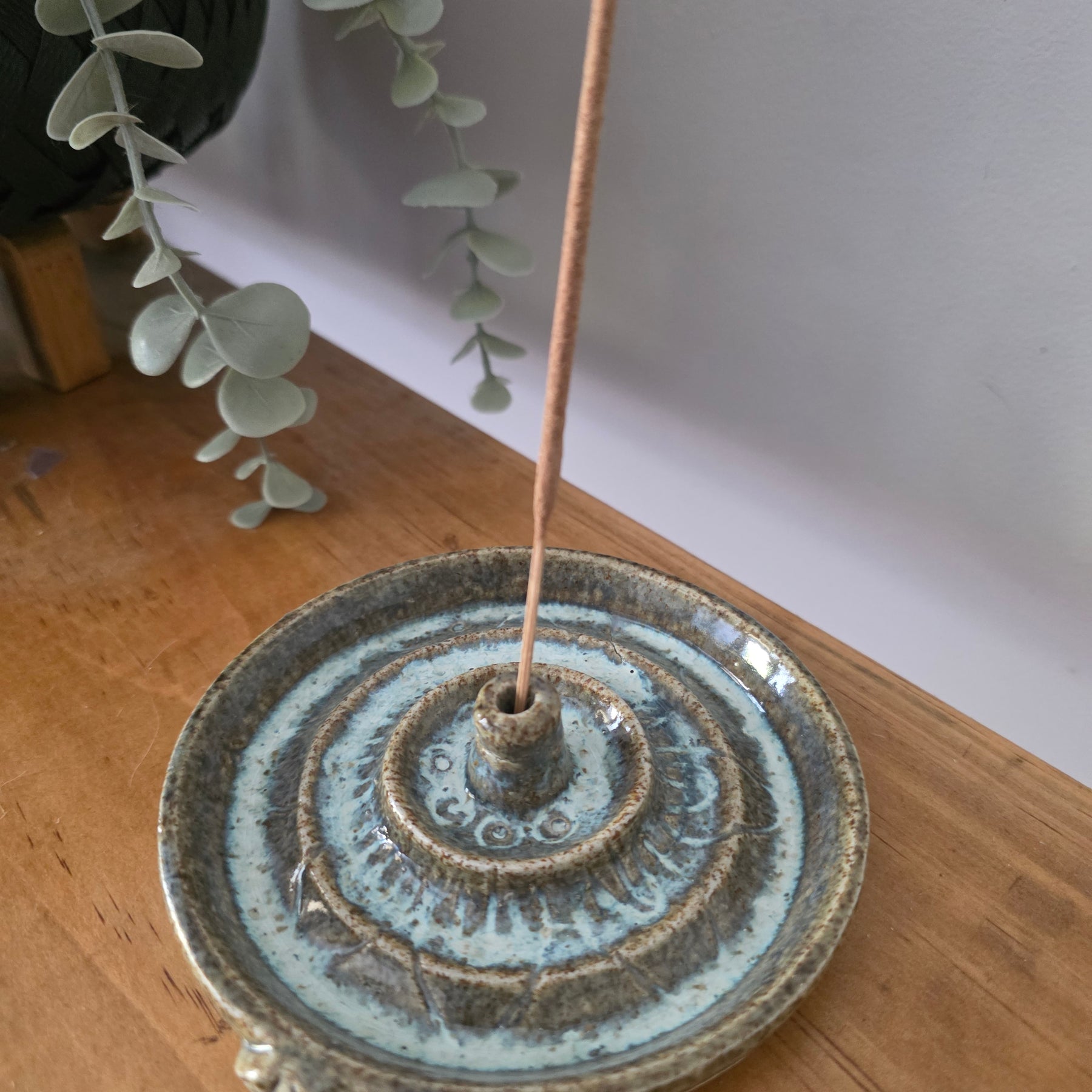 Handmade Rustic Pottery incense plates