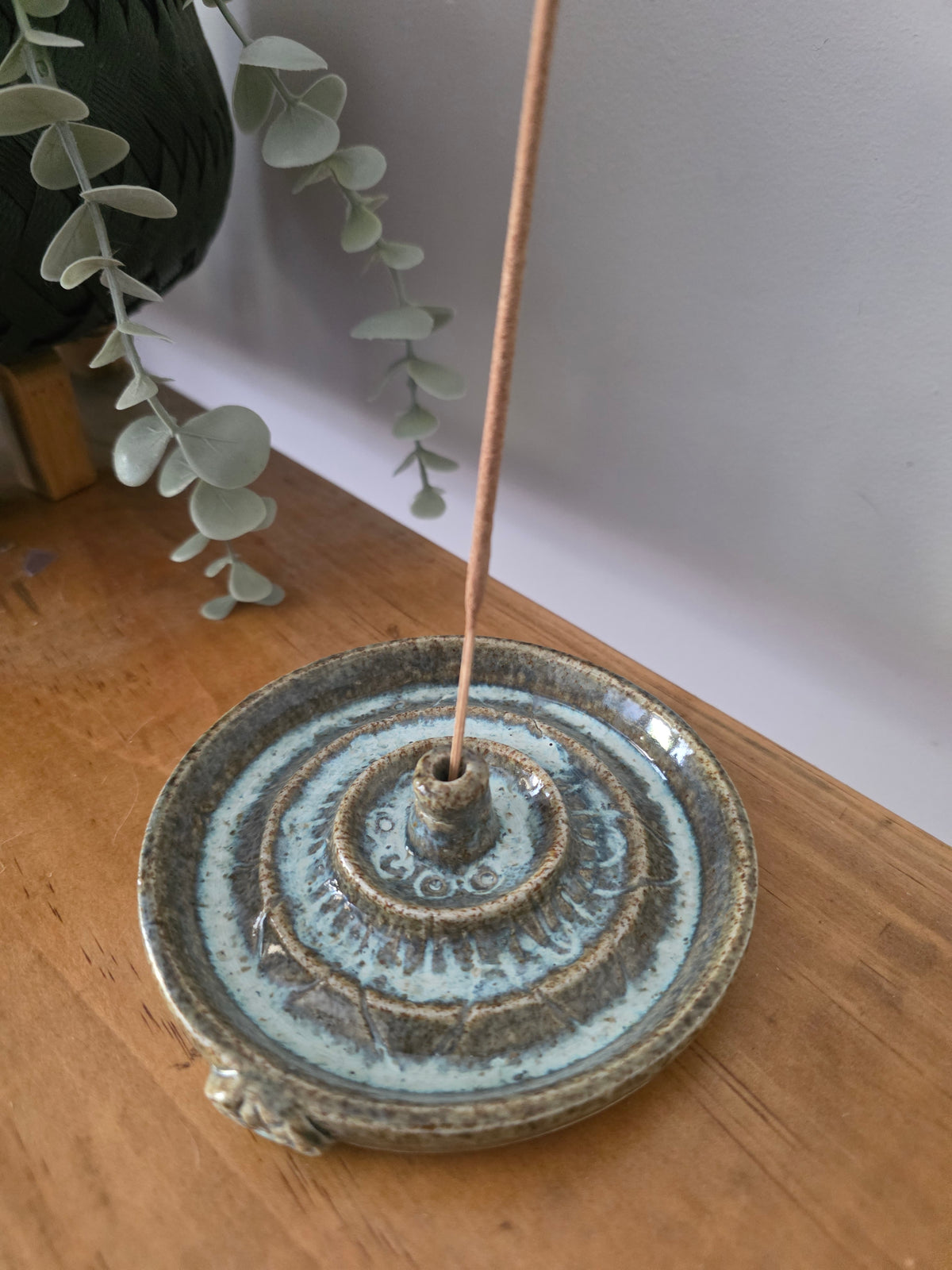Handmade Rustic Pottery incense plates