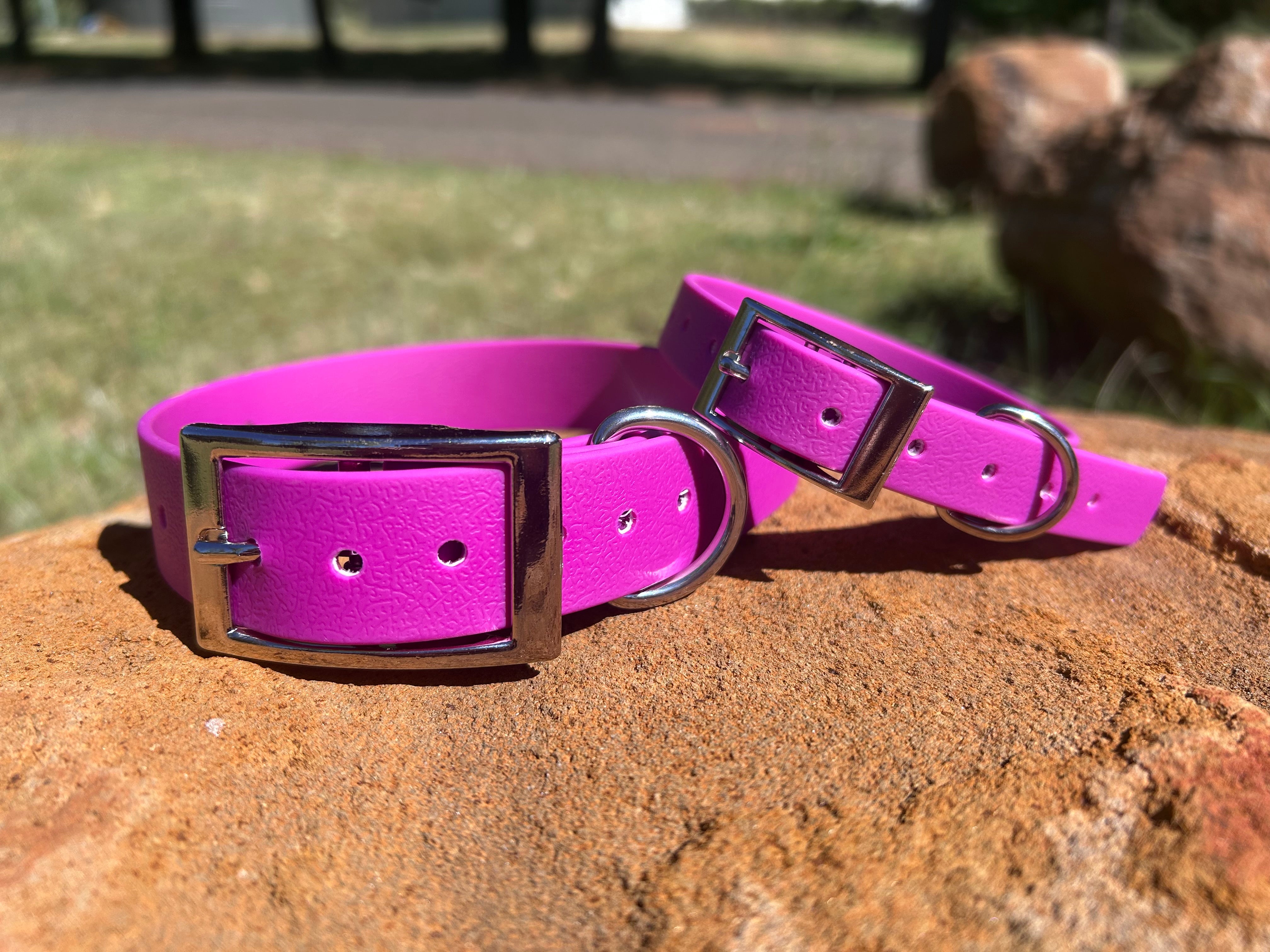 DOG PET COLLAR WATERPROOF BRIGHT STRONG