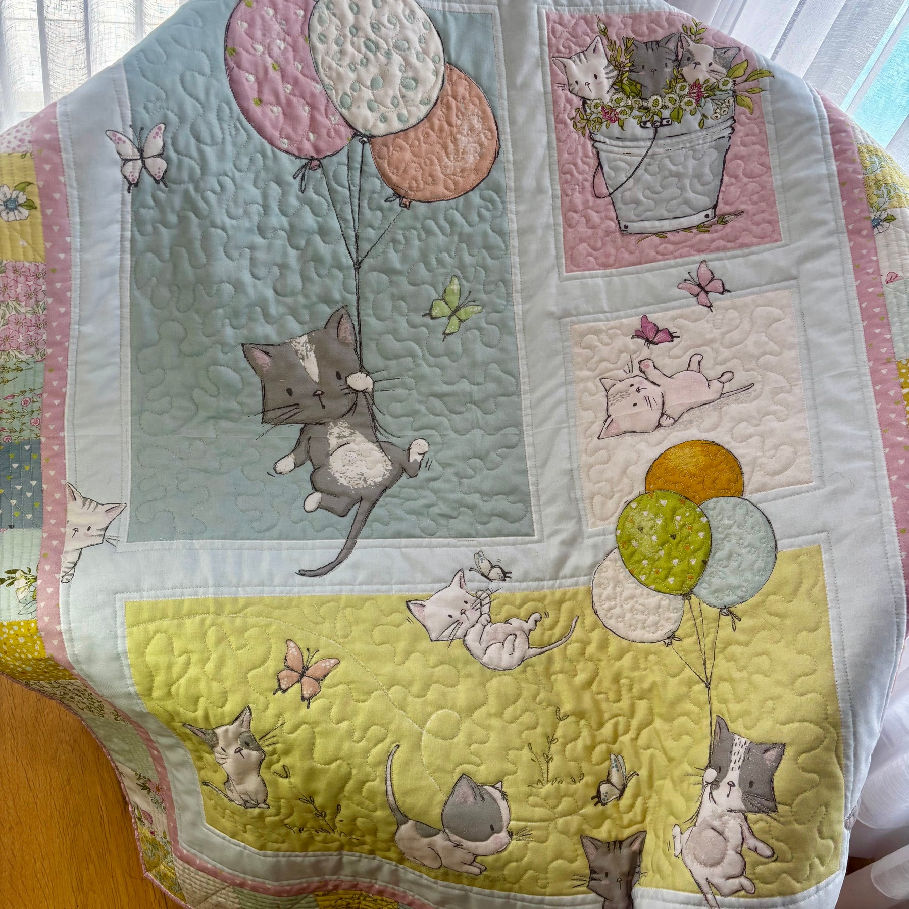 Quilted baby blanket
