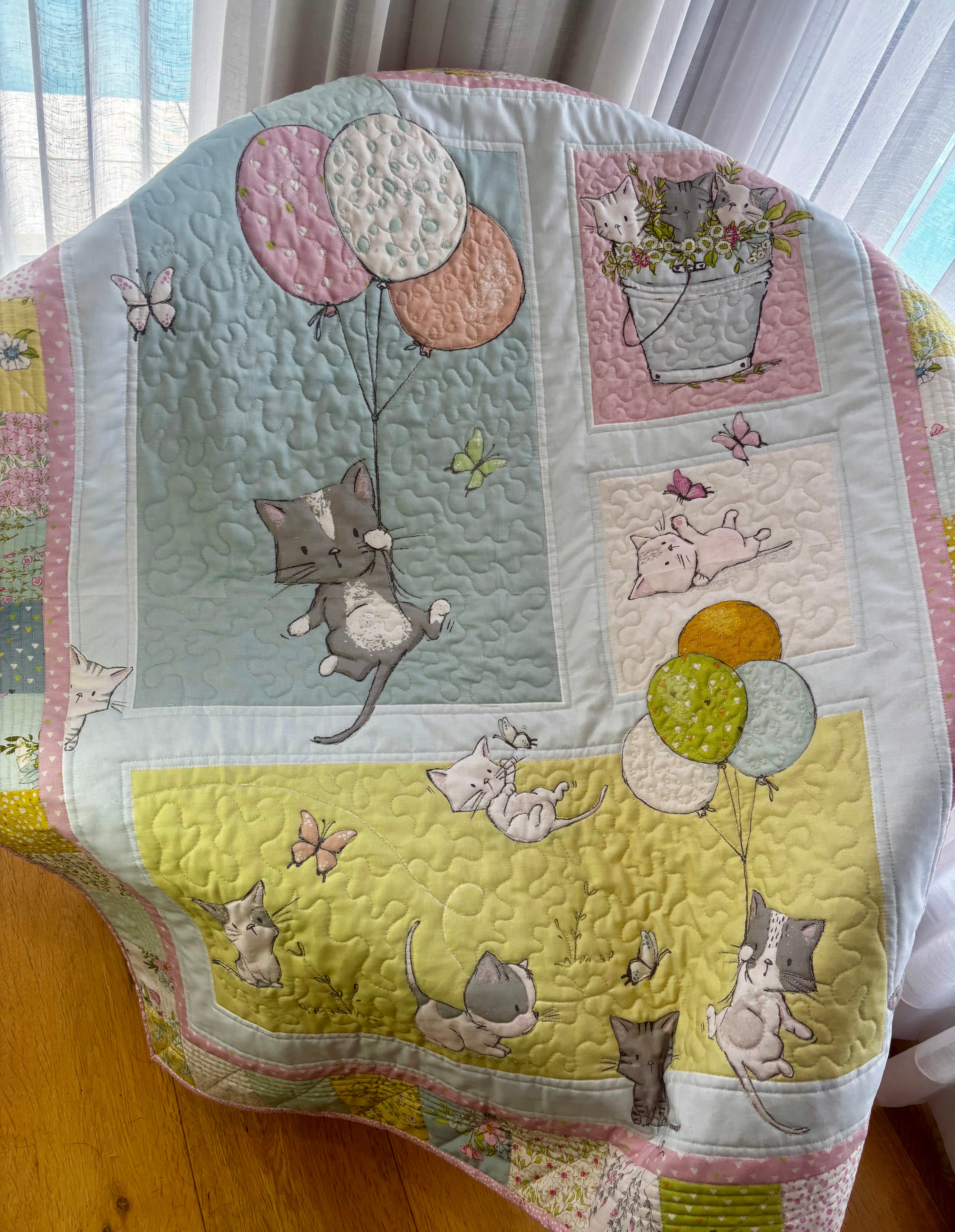 Quilted baby blanket