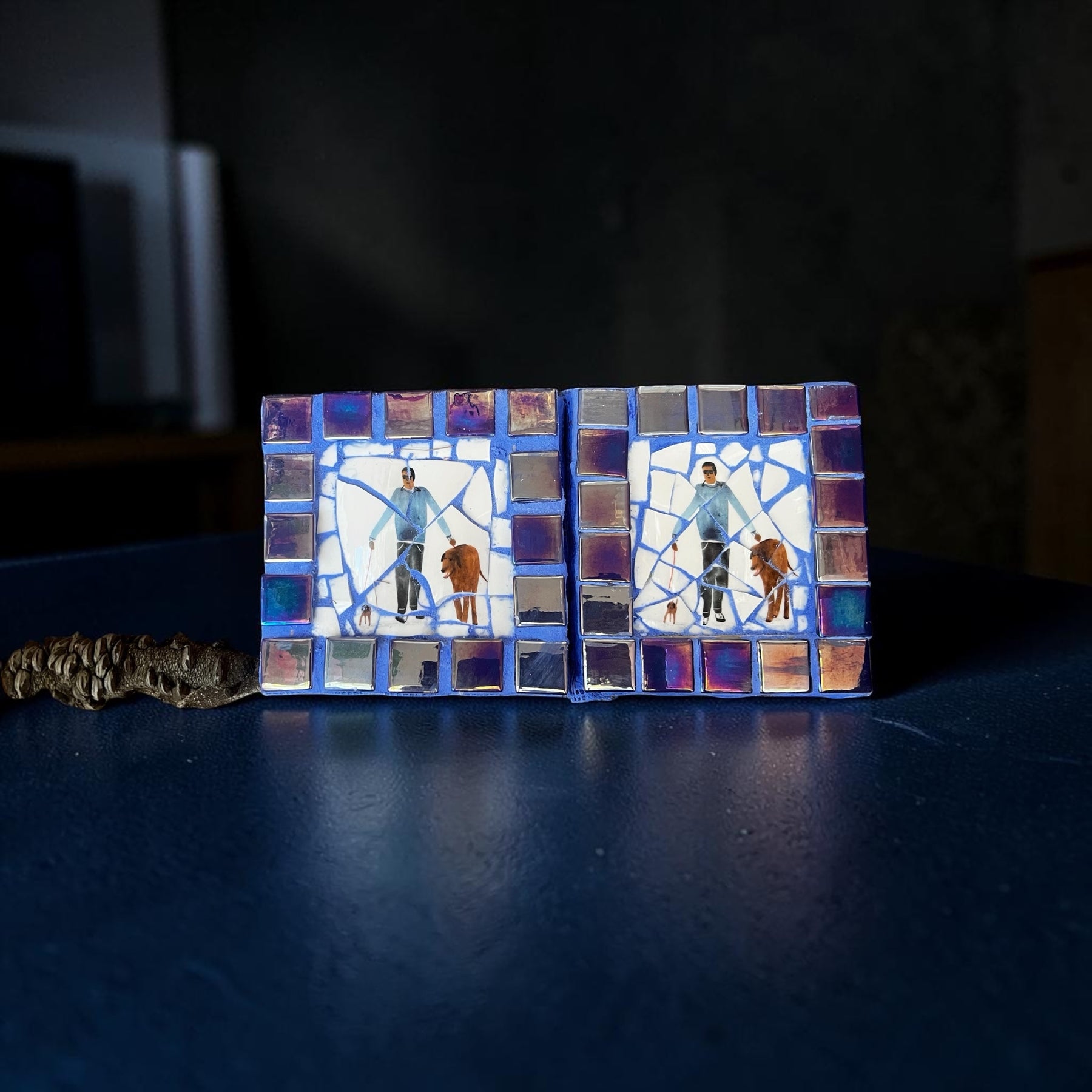 Mosaic Doggo Wall Hangings.