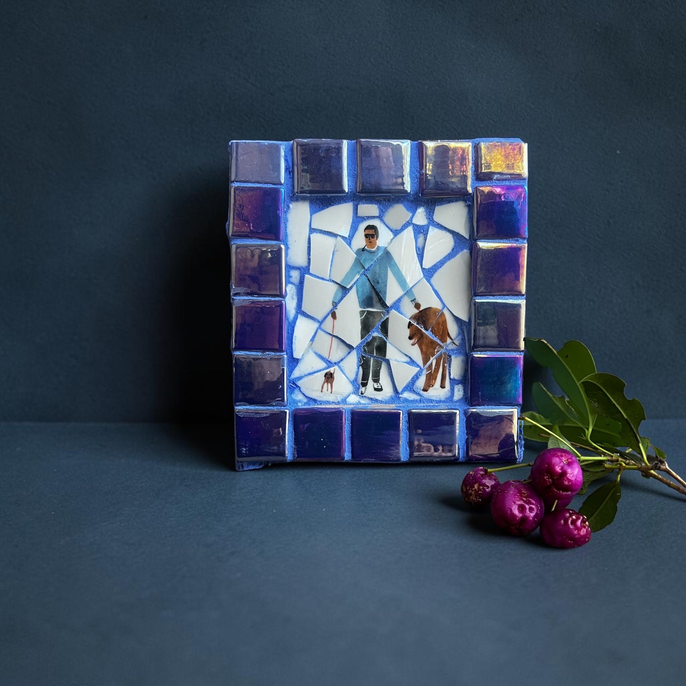 Mosaic Doggo Wall Hangings.
