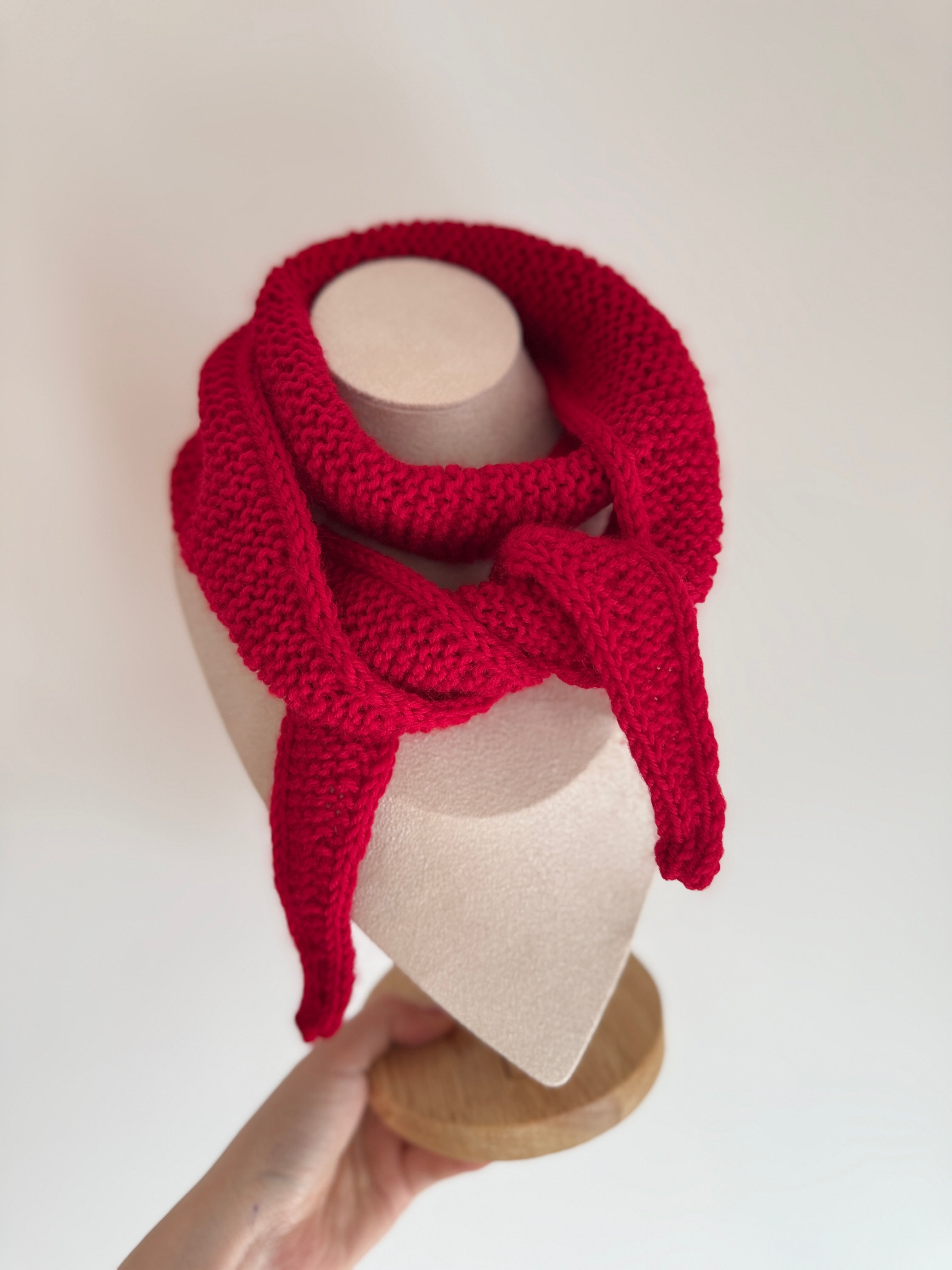 Sophie scarf in hot red