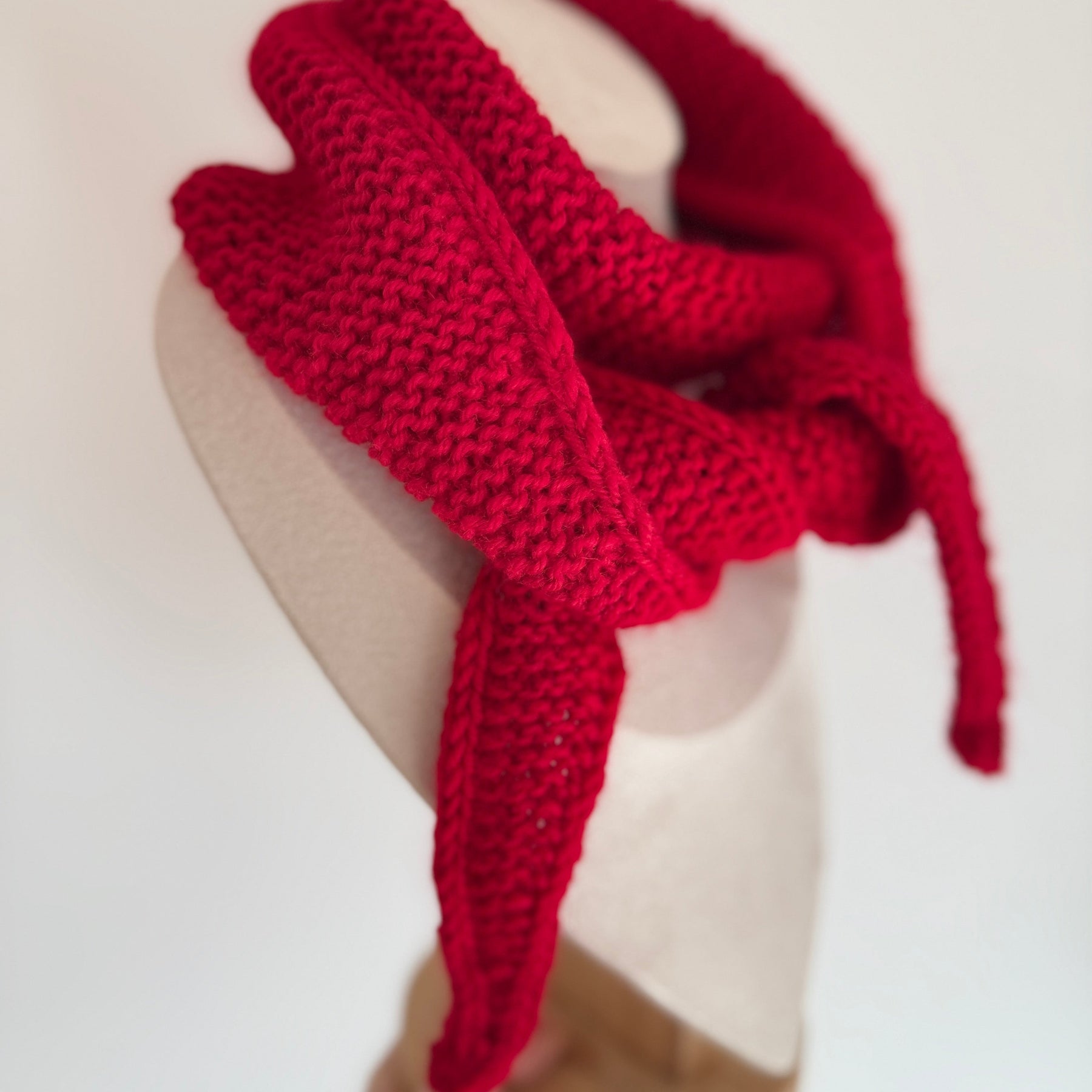 Sophie scarf in hot red