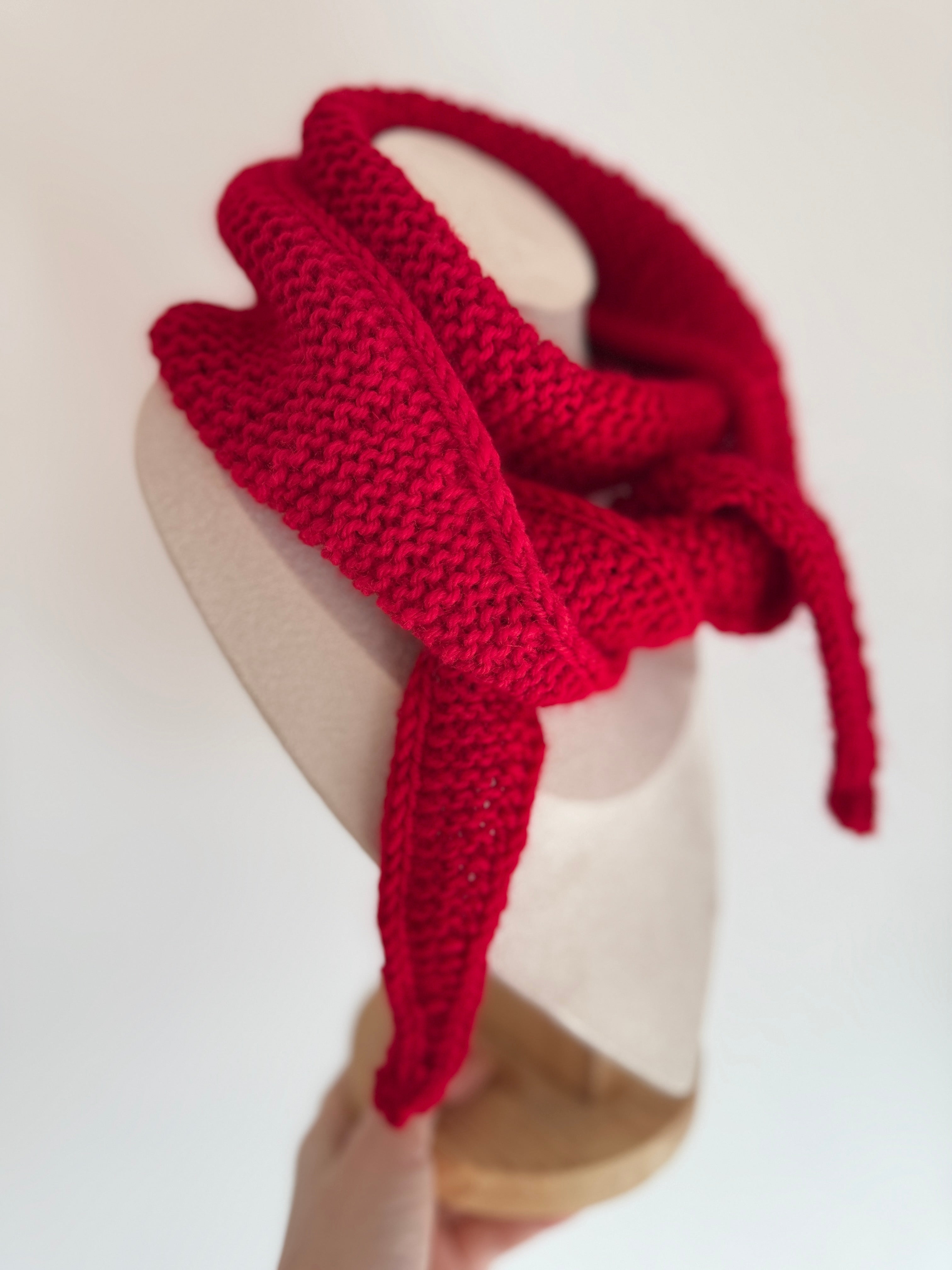 Sophie scarf in hot red