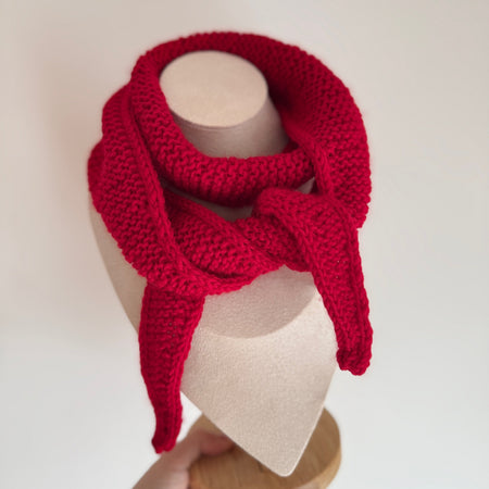 Sophie scarf in hot red