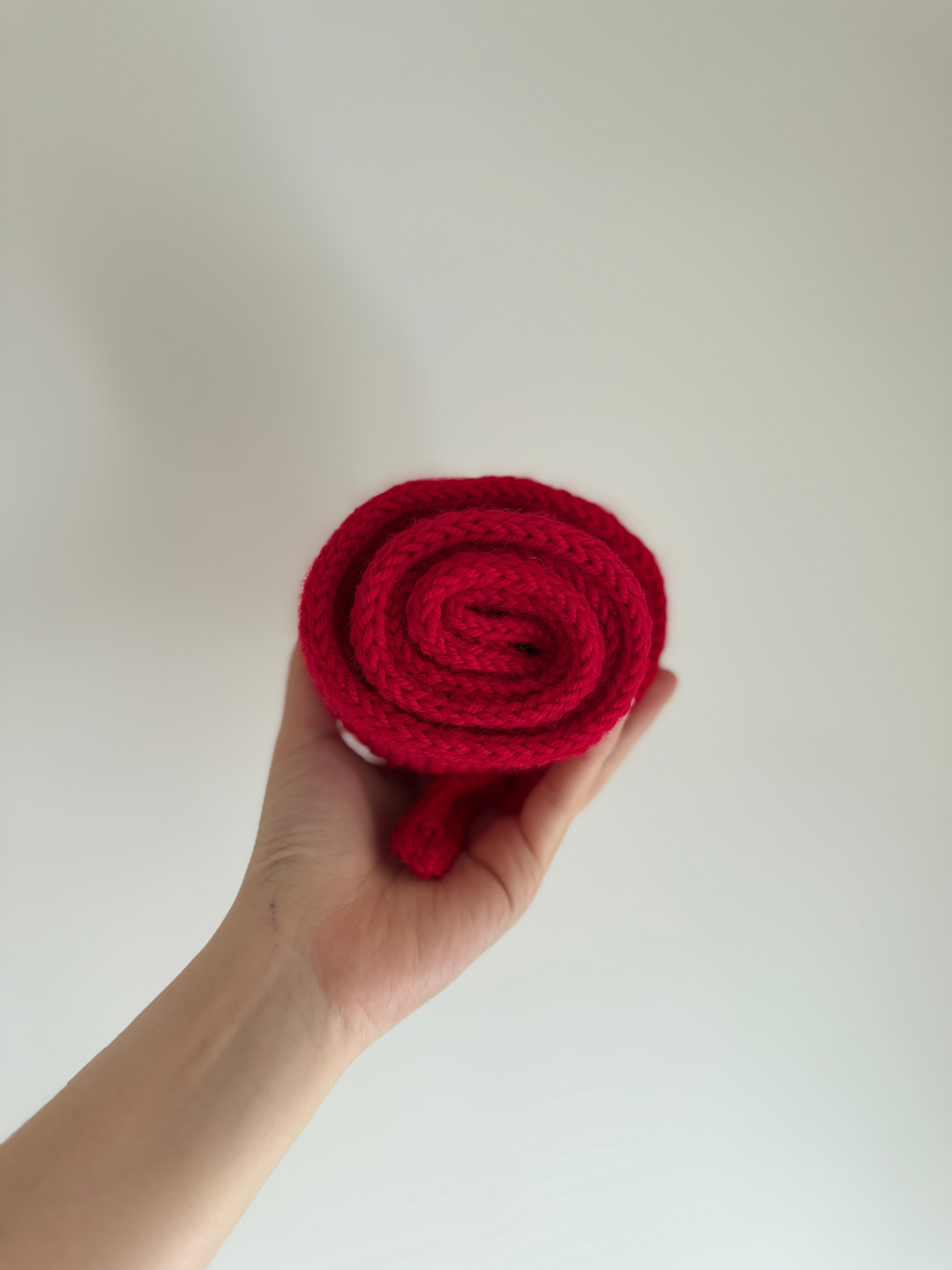 Sophie scarf in hot red