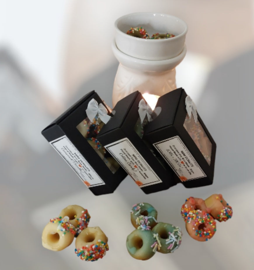 Scented Soy Wax Melts - 12 Mini Donuts in a Box