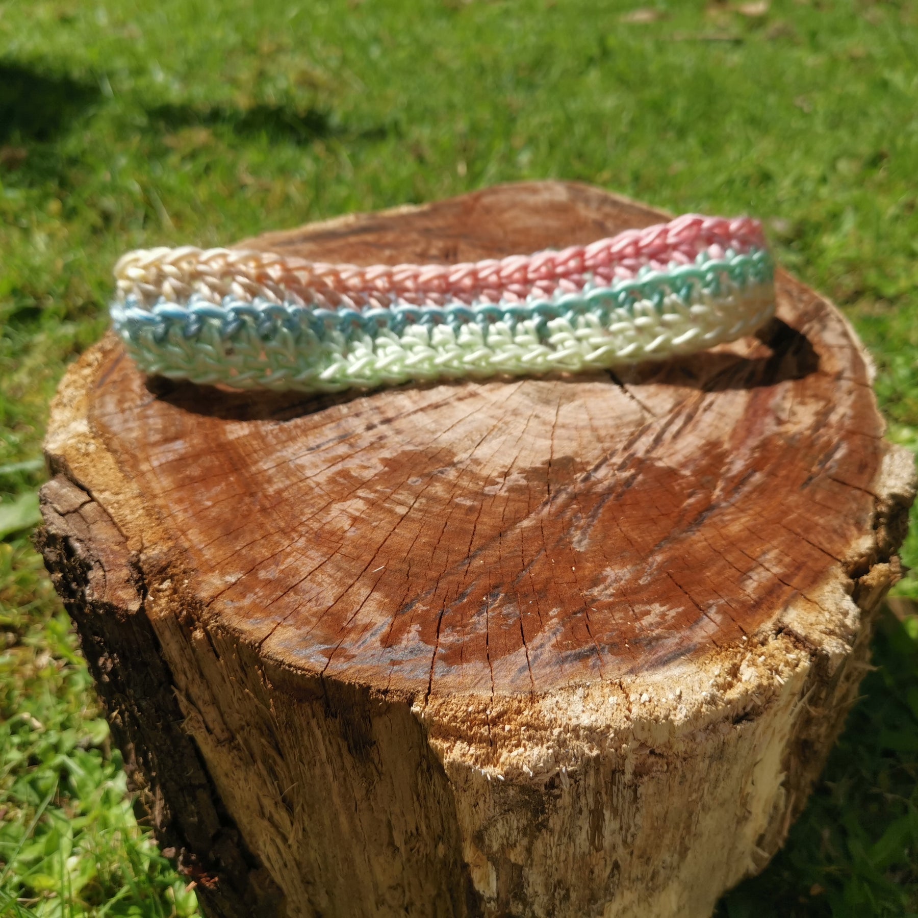 Pastel Multicolour Crochet Headband
