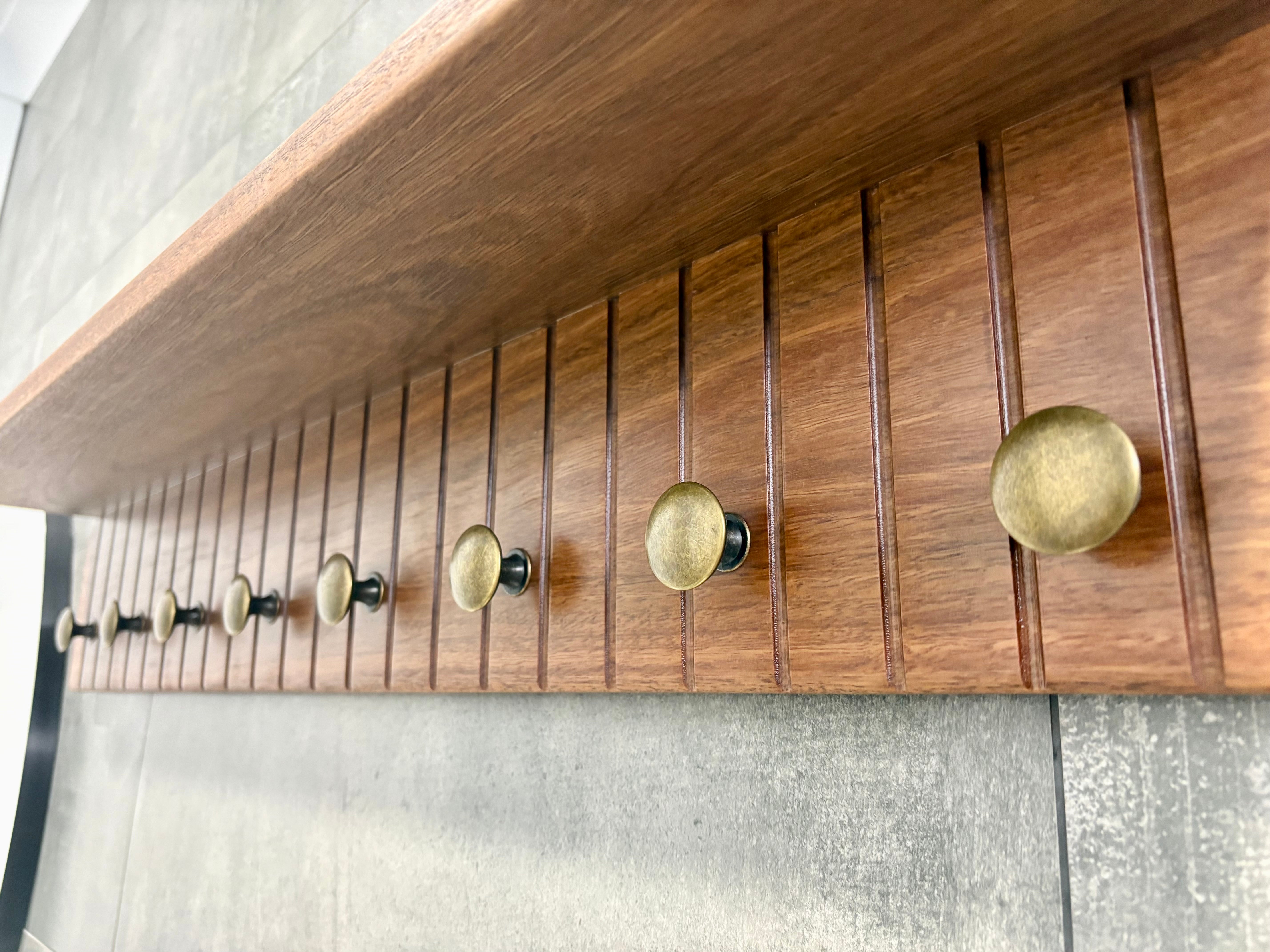 Spotted gum rustic wall shelf