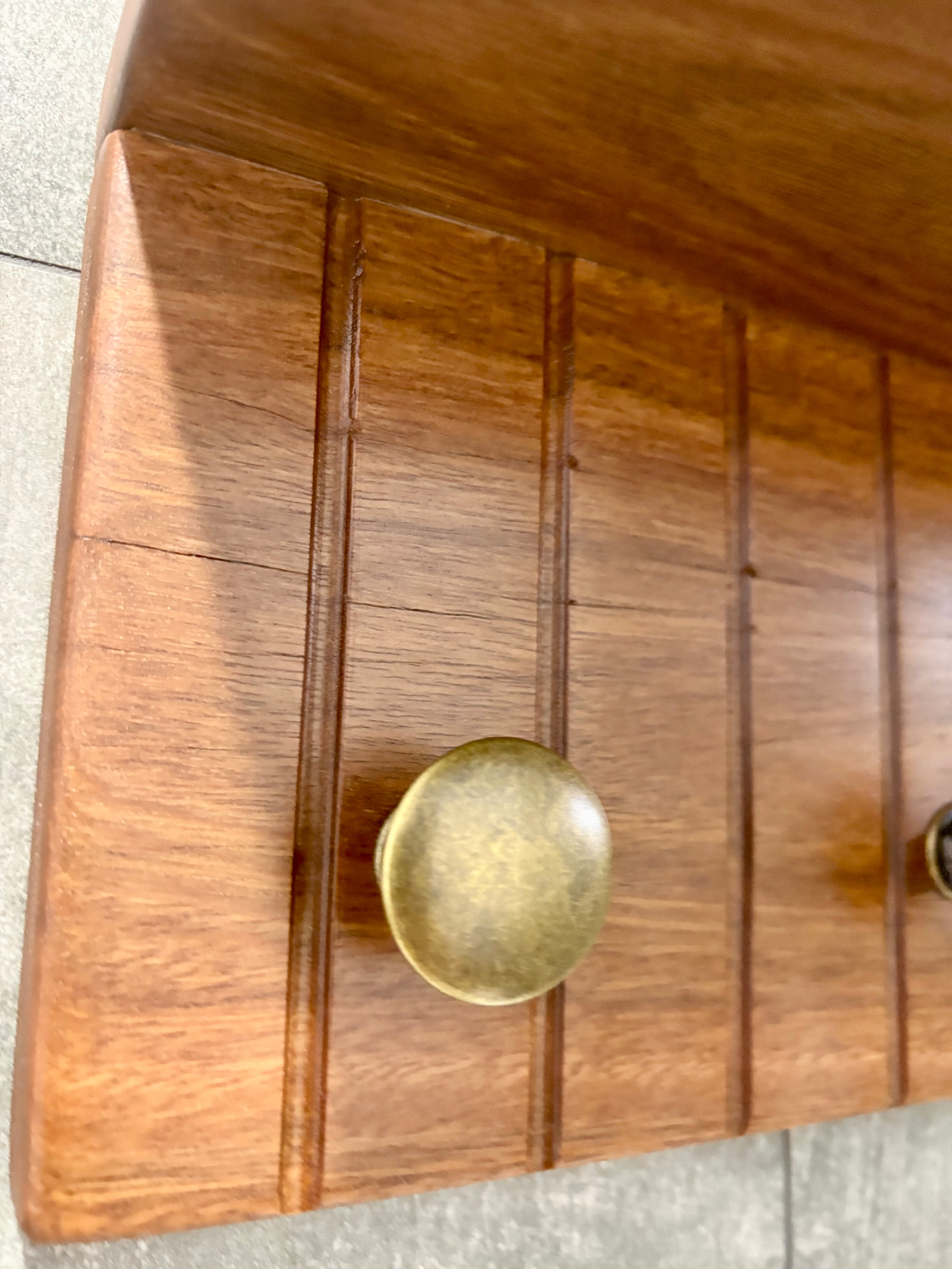Spotted gum rustic wall shelf