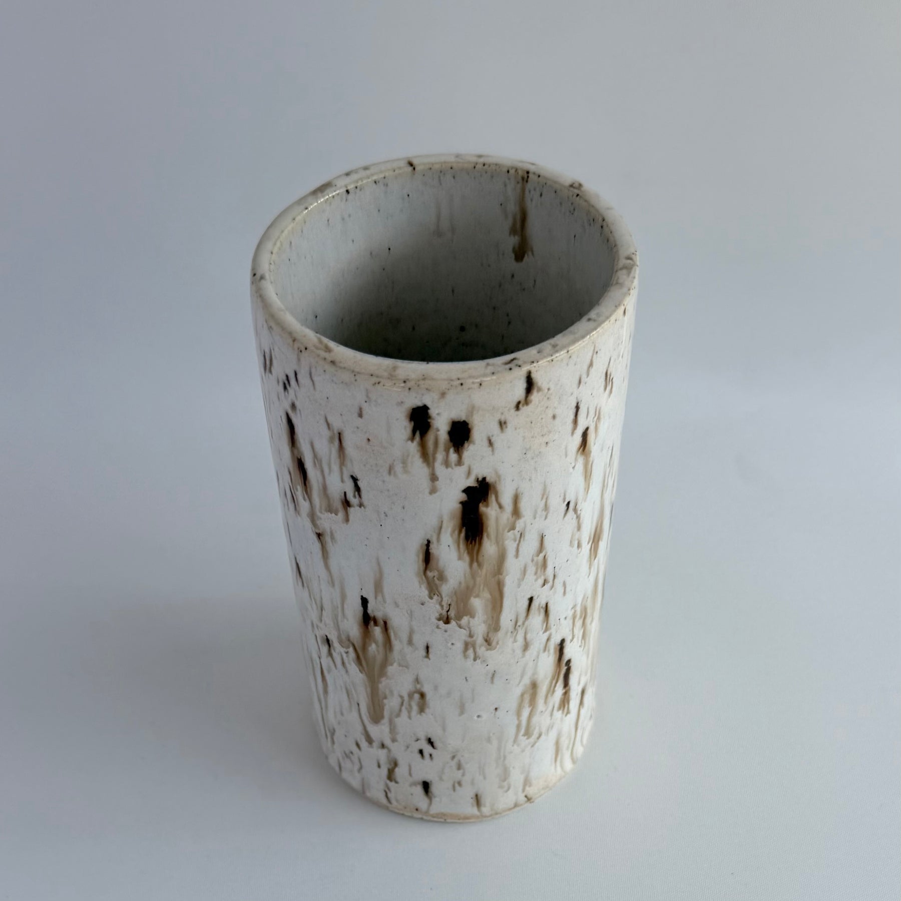 Handmade Ceramic Vase - Cookies & Cream