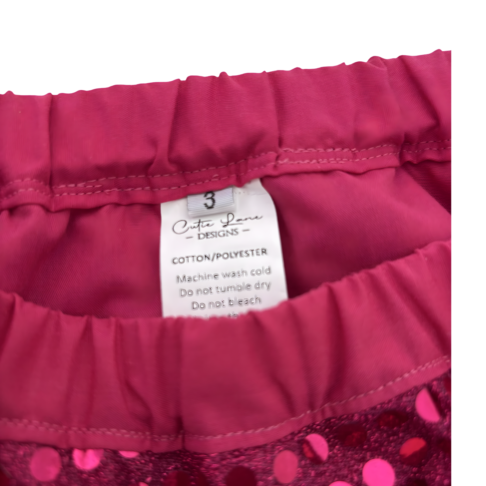 Pink sparkle sequin skirt