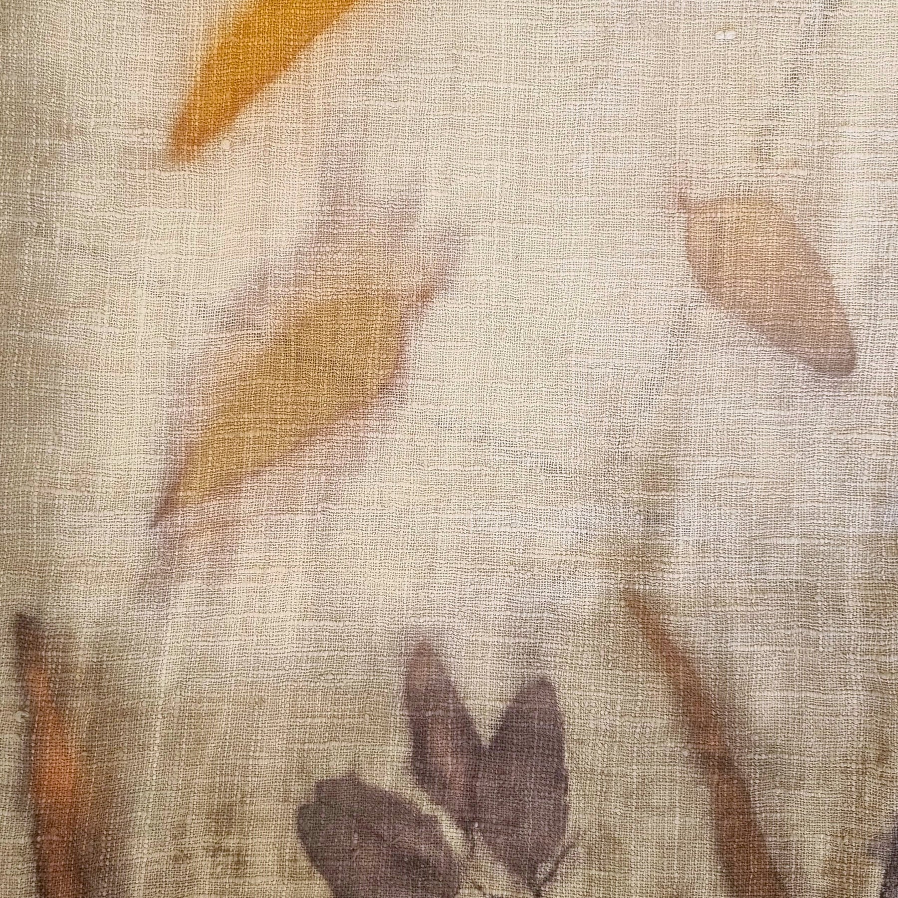 The Shanti - Extra Large Ecoprint Shawl - 100% Handloomed Eri (Peace) Silk