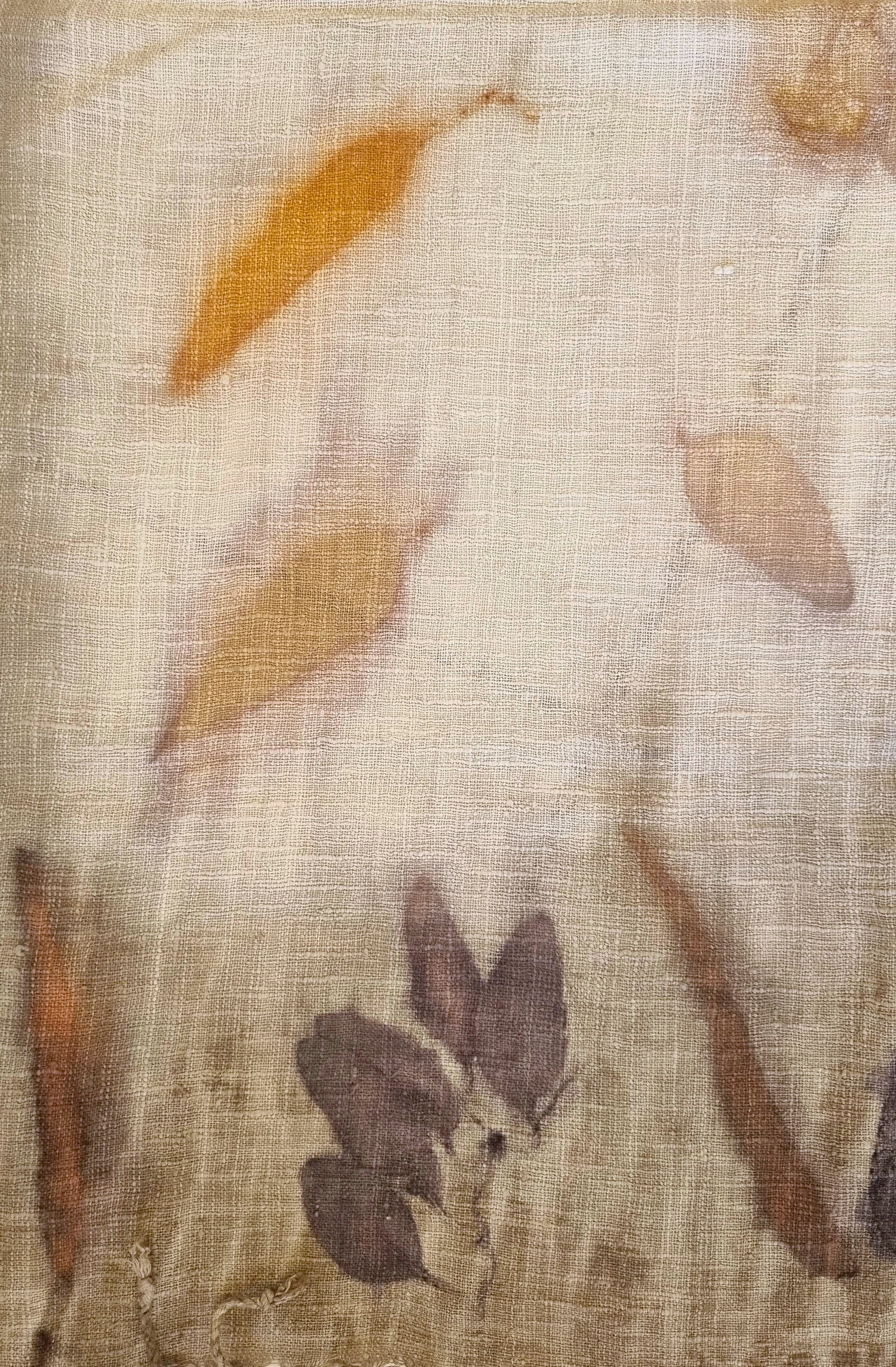 The Shanti - Extra Large Ecoprint Shawl - 100% Handloomed Eri (Peace) Silk