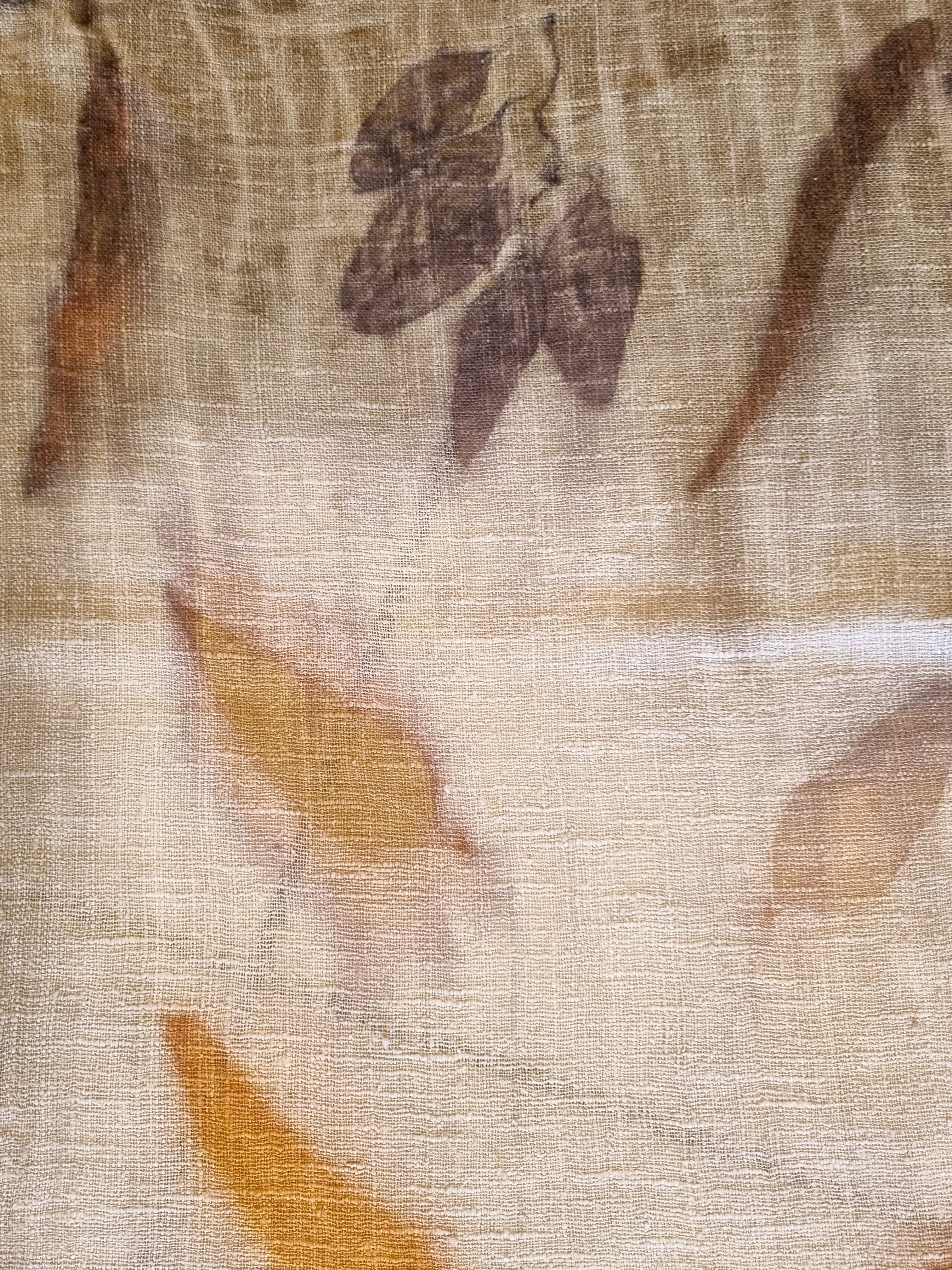 The Shanti - Extra Large Ecoprint Shawl - 100% Handloomed Eri (Peace) Silk