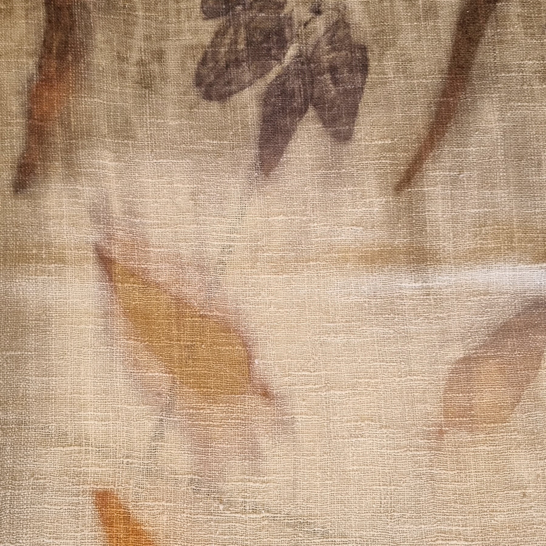 The Shanti - Extra Large Ecoprint Shawl - 100% Handloomed Eri (Peace) Silk