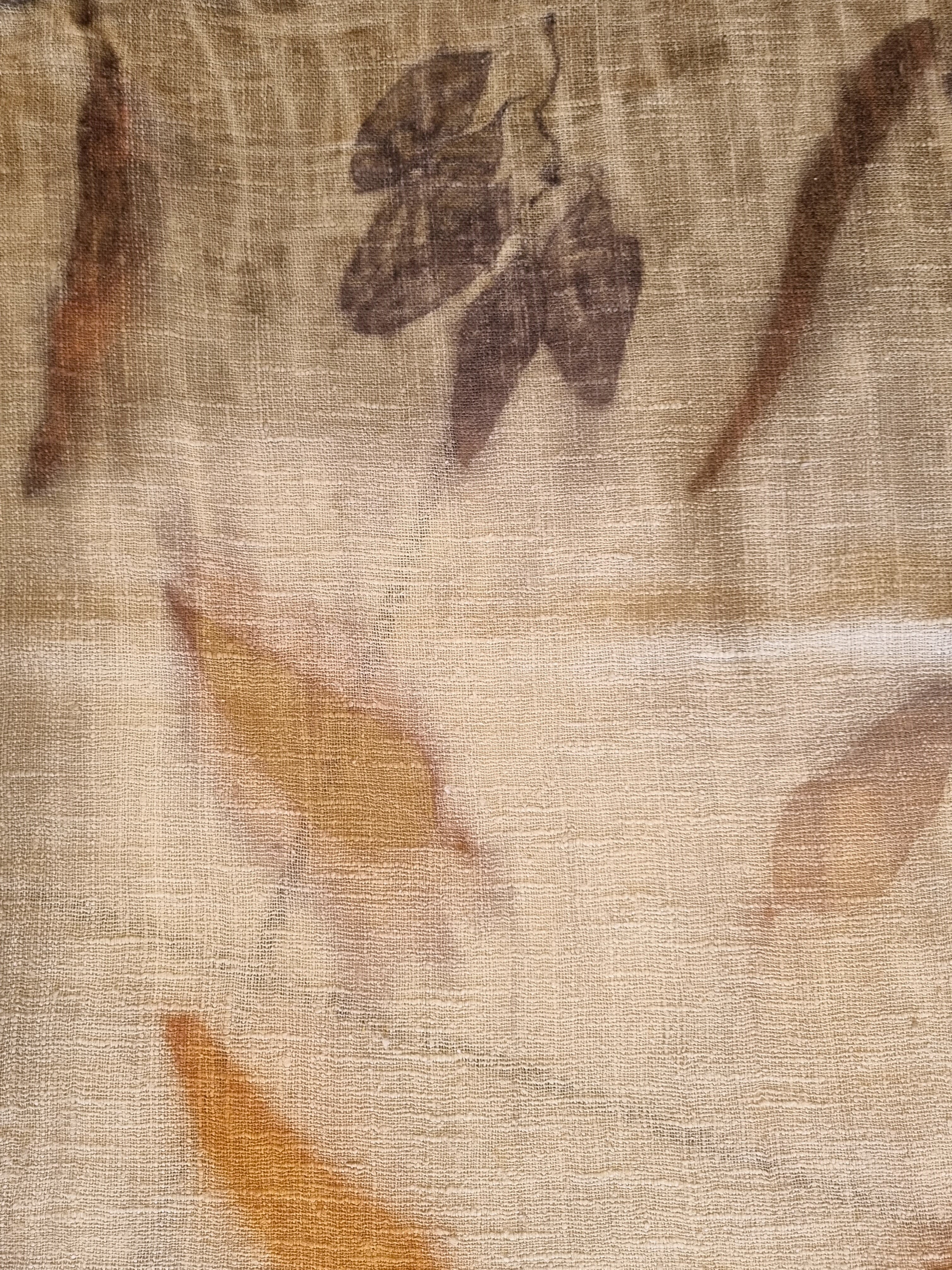 The Shanti - Extra Large Ecoprint Shawl - 100% Handloomed Eri (Peace) Silk