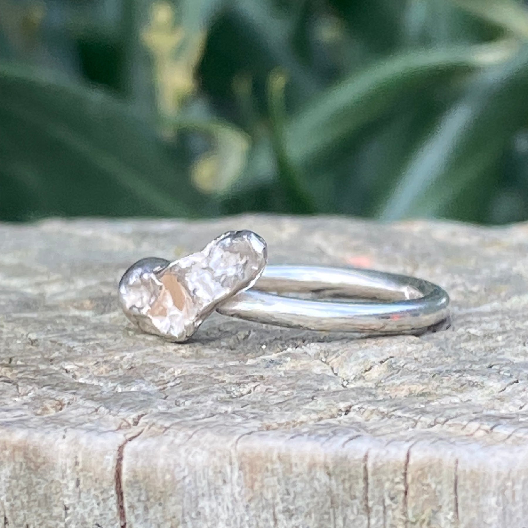 Drift Ring – Water Cast Sterling Silver – Size K