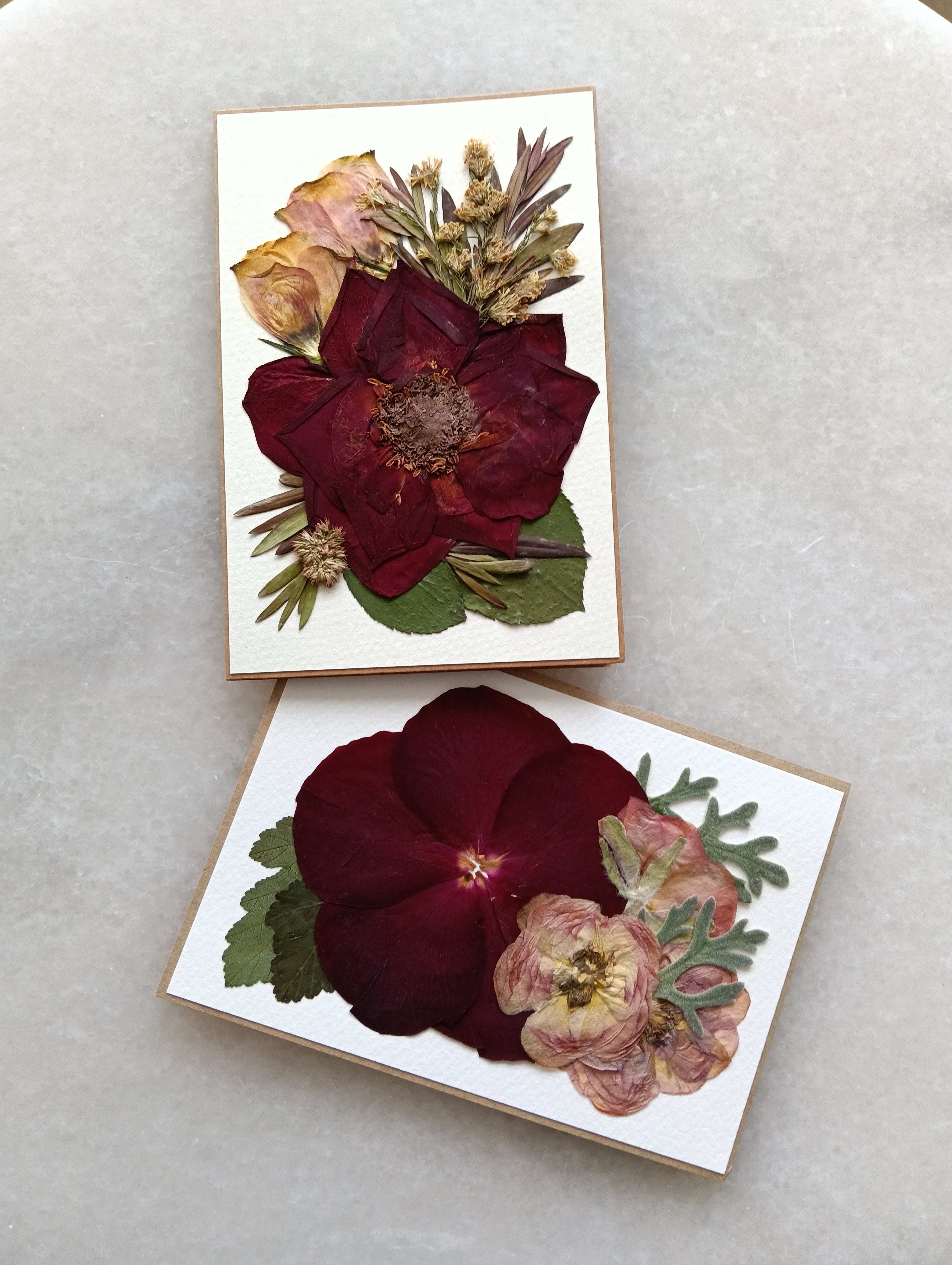 Lovers Bouquet | Pressed Flower Handmade Card