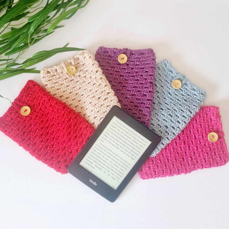 Crochet Kindle Sleeve | Various Colours