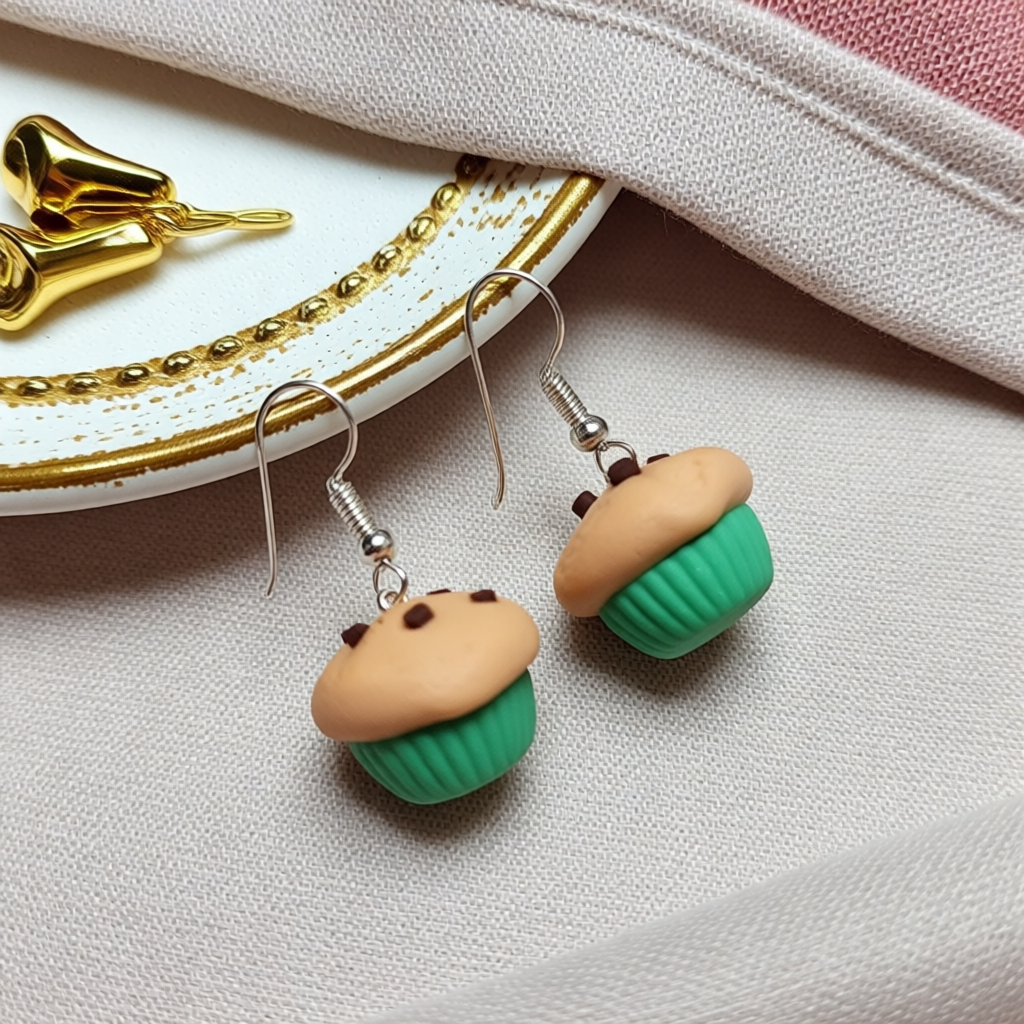 Novelty Miniature Food Earrings - Biscuits, Pancakes, Muffins, Hotdogs, donuts, lemons
