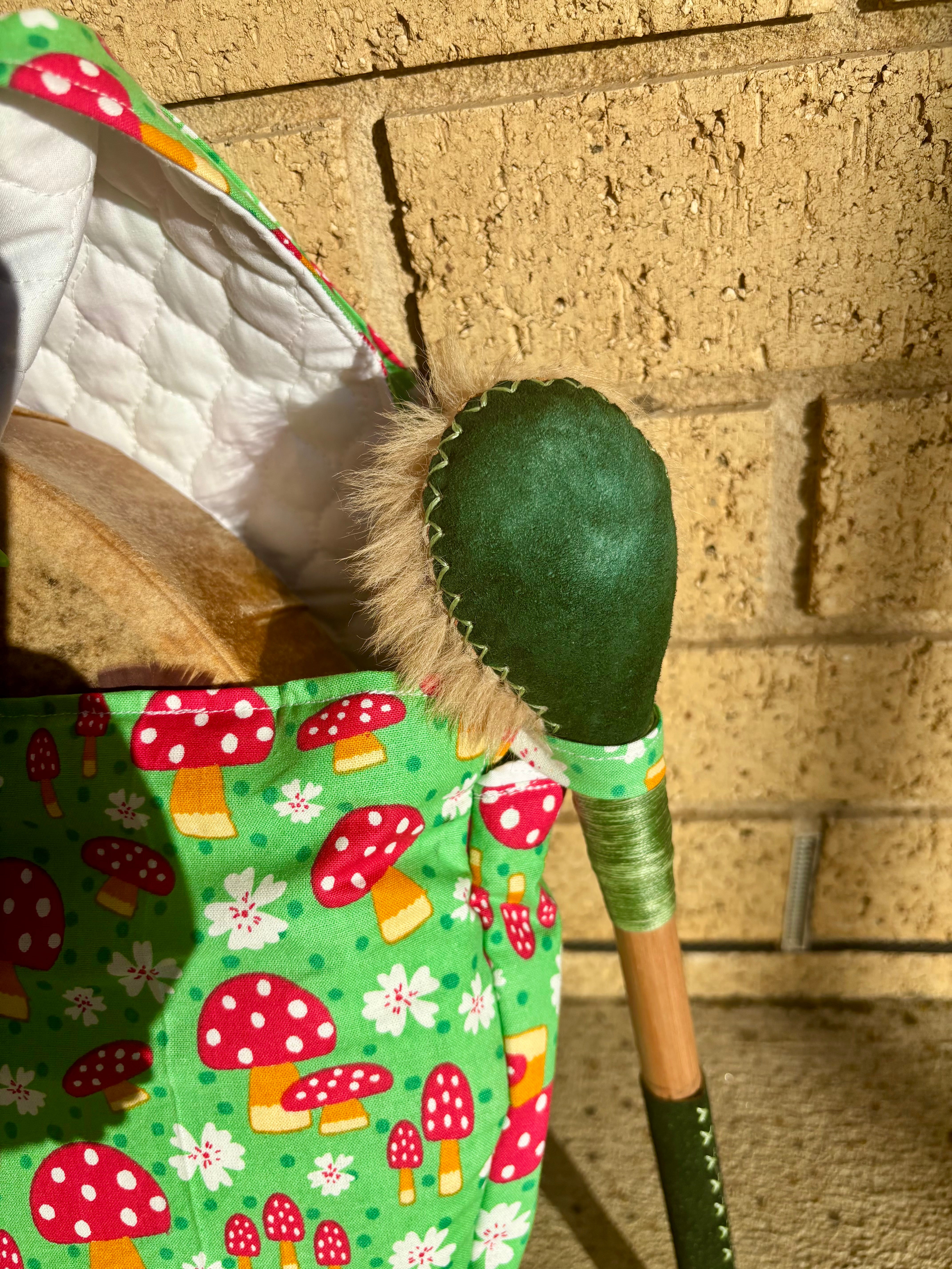 Handmade Hide drum bag fits 14”-16”